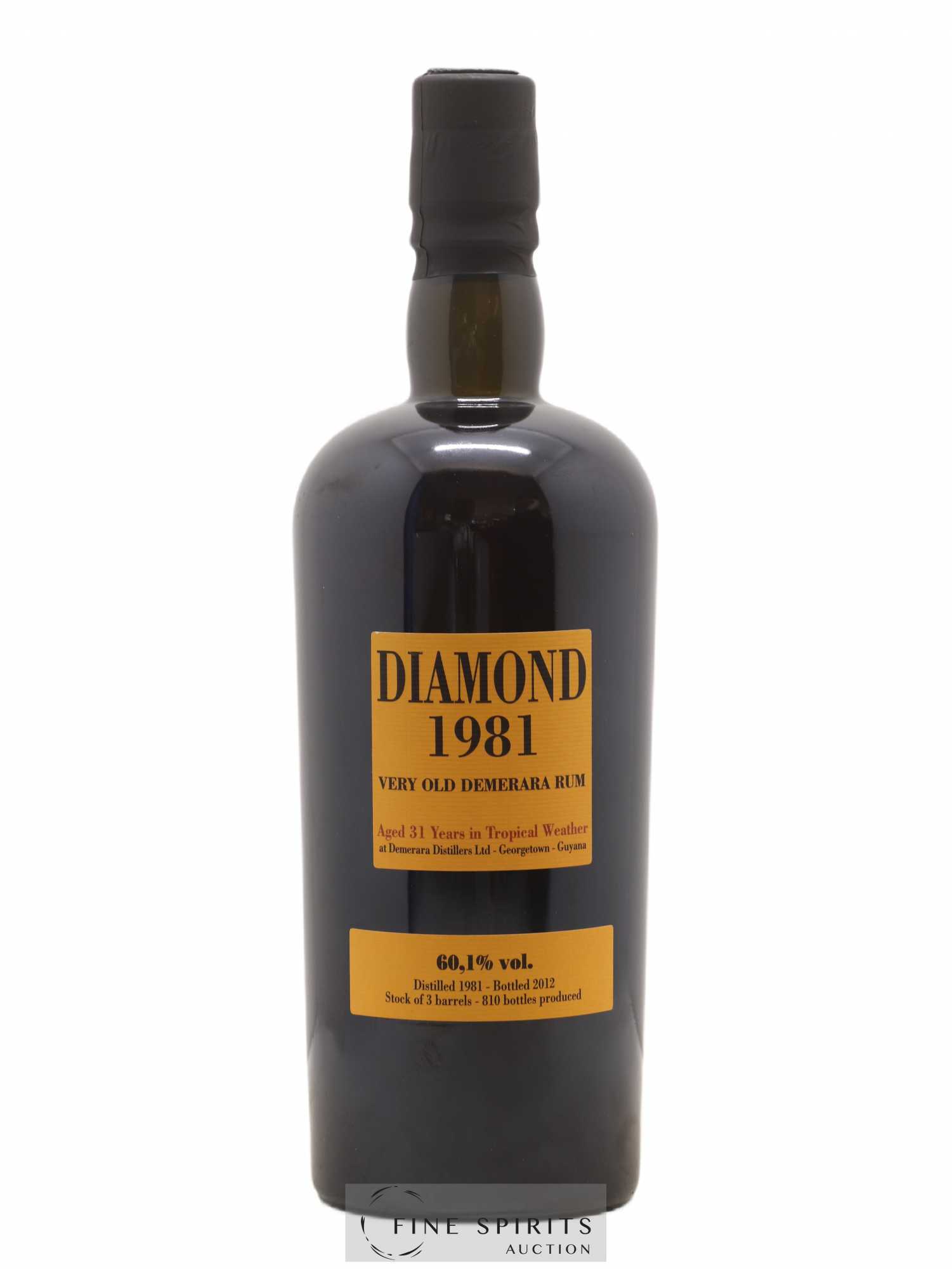 Diamond 31 years 1981 Velier Barrels S W Casks n°10537-36-39 - 810 bottles - bottled in 2012 - Lot de 1 bouteille - 1