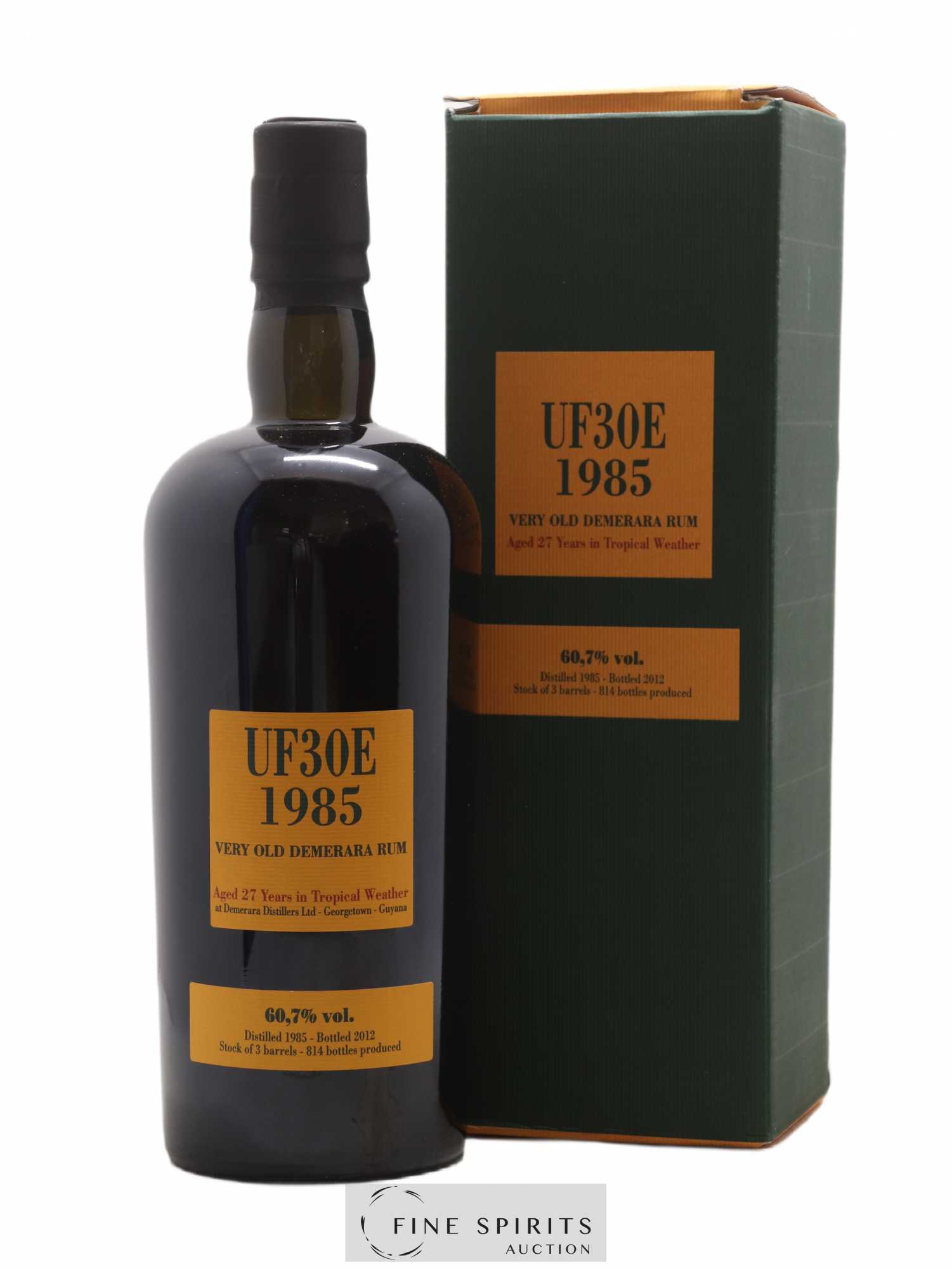 UF30E 27 years 1985 Velier Stock of 3 barrels Casks n°10548-552-553 - bottled 2012 Limited Edition 814 Bottles - Lot de 1 bouteille - 0