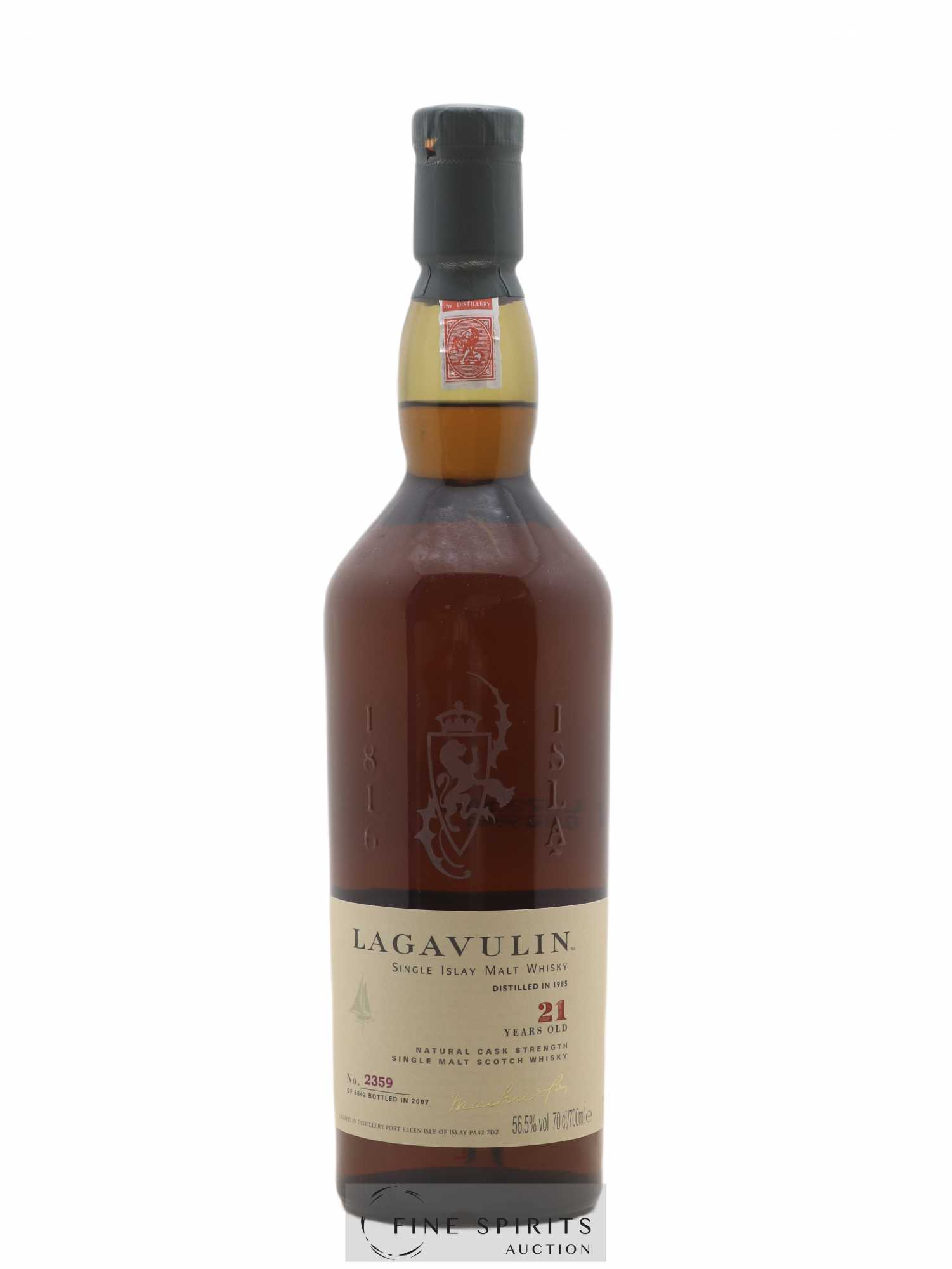 Lagavulin 21 years 1985 Of. Natural Cask Strength One of 6642 - bottled 2007 - Lot de 1 bouteille - 1
