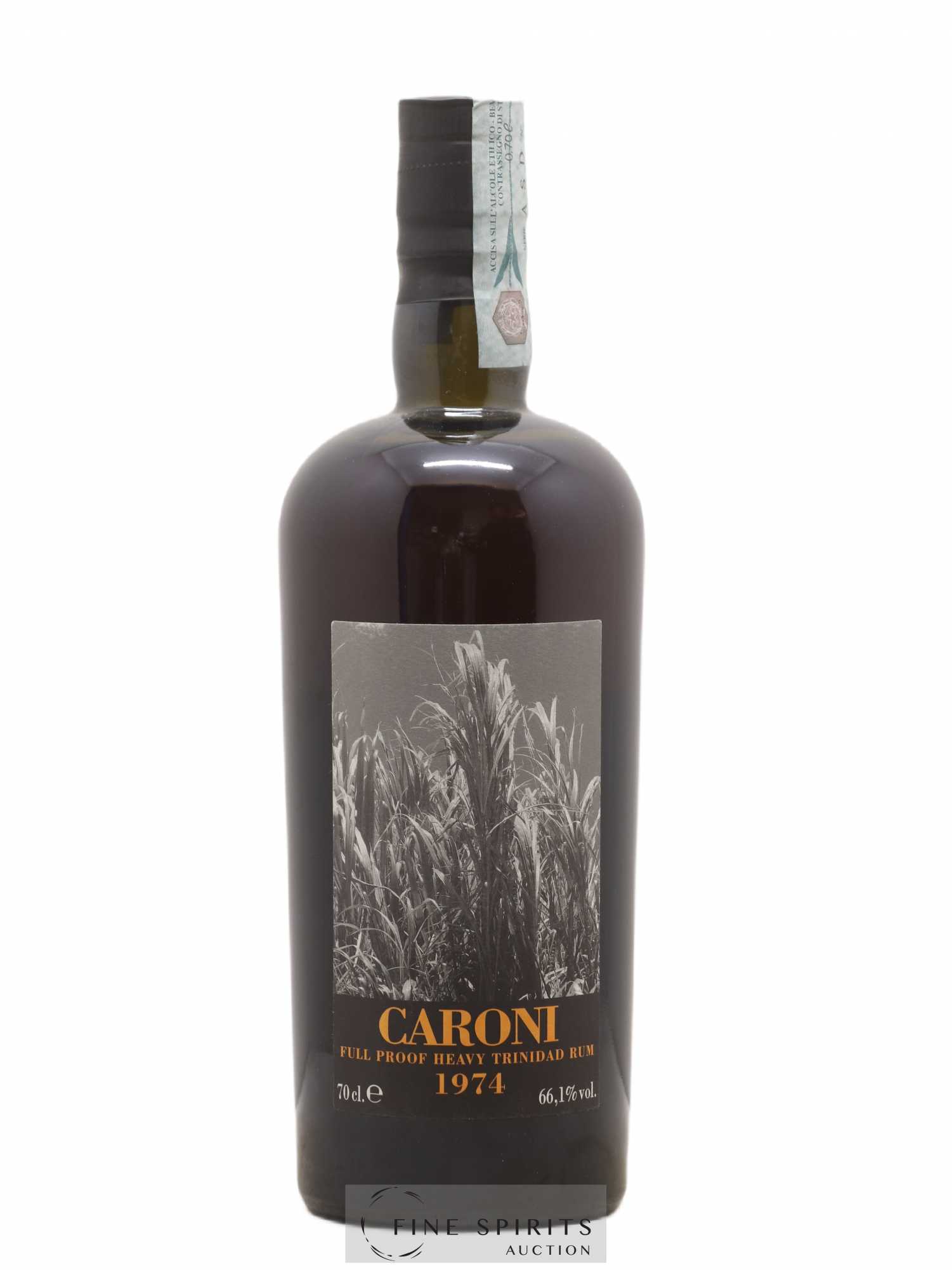 Caroni 34 years 1974 Velier Stock of 7 drums - One of 2000 - bottled 2008 Full Proof - Lot de 1 bouteille - 1