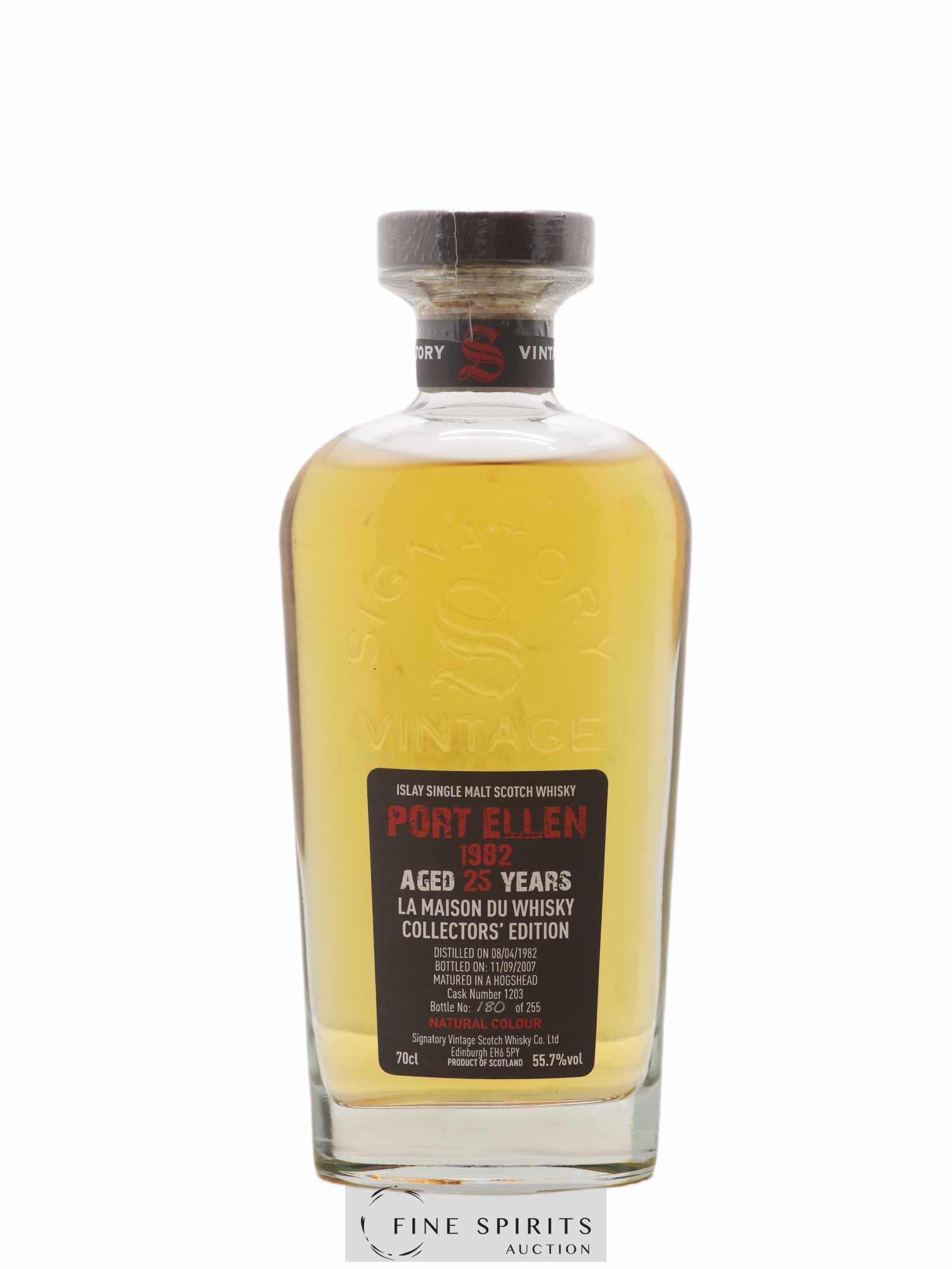 Port Ellen 25 years 1982 Signatory Vintage LMDW Collectors' Edition Cask n°1203 - One of 255 - bottled 2007 - Lot de 1 bouteille - 1