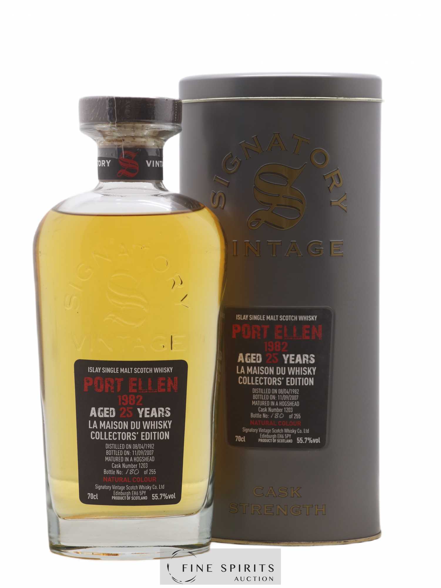 Port Ellen 25 years 1982 Signatory Vintage LMDW Collectors' Edition Cask n°1203 - One of 255 - bottled 2007 - Lot de 1 bouteille - 0