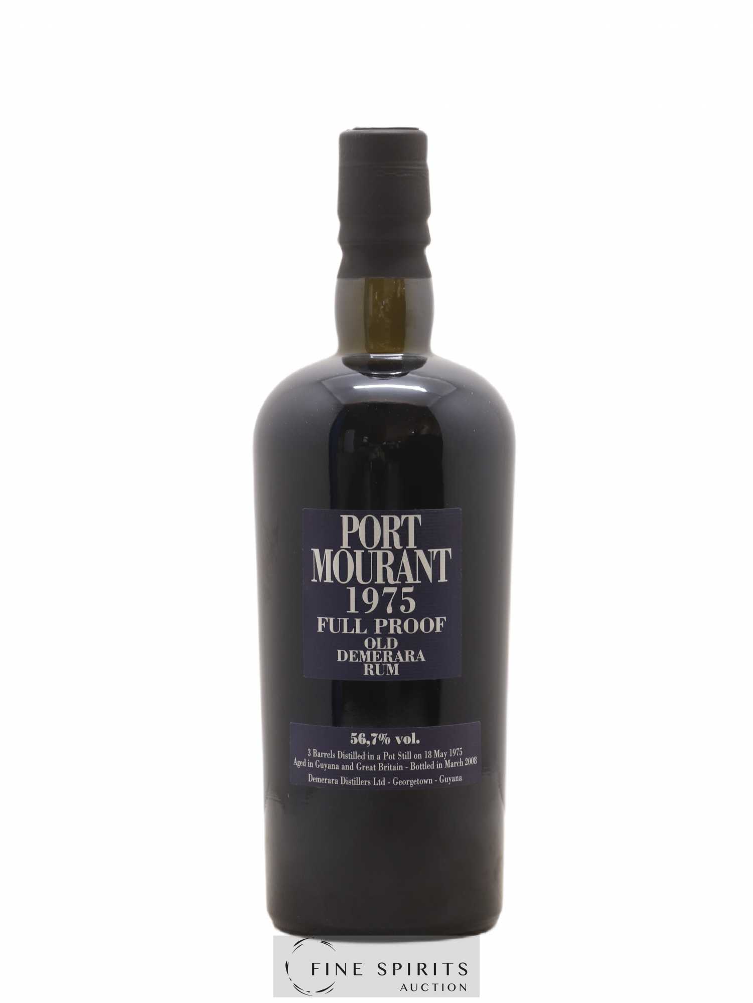 Port Mourant 33 years 1975 Velier Full Proof Barrels PM - One of 518 - bottled in 2008 - Lot de 1 bouteille - 1