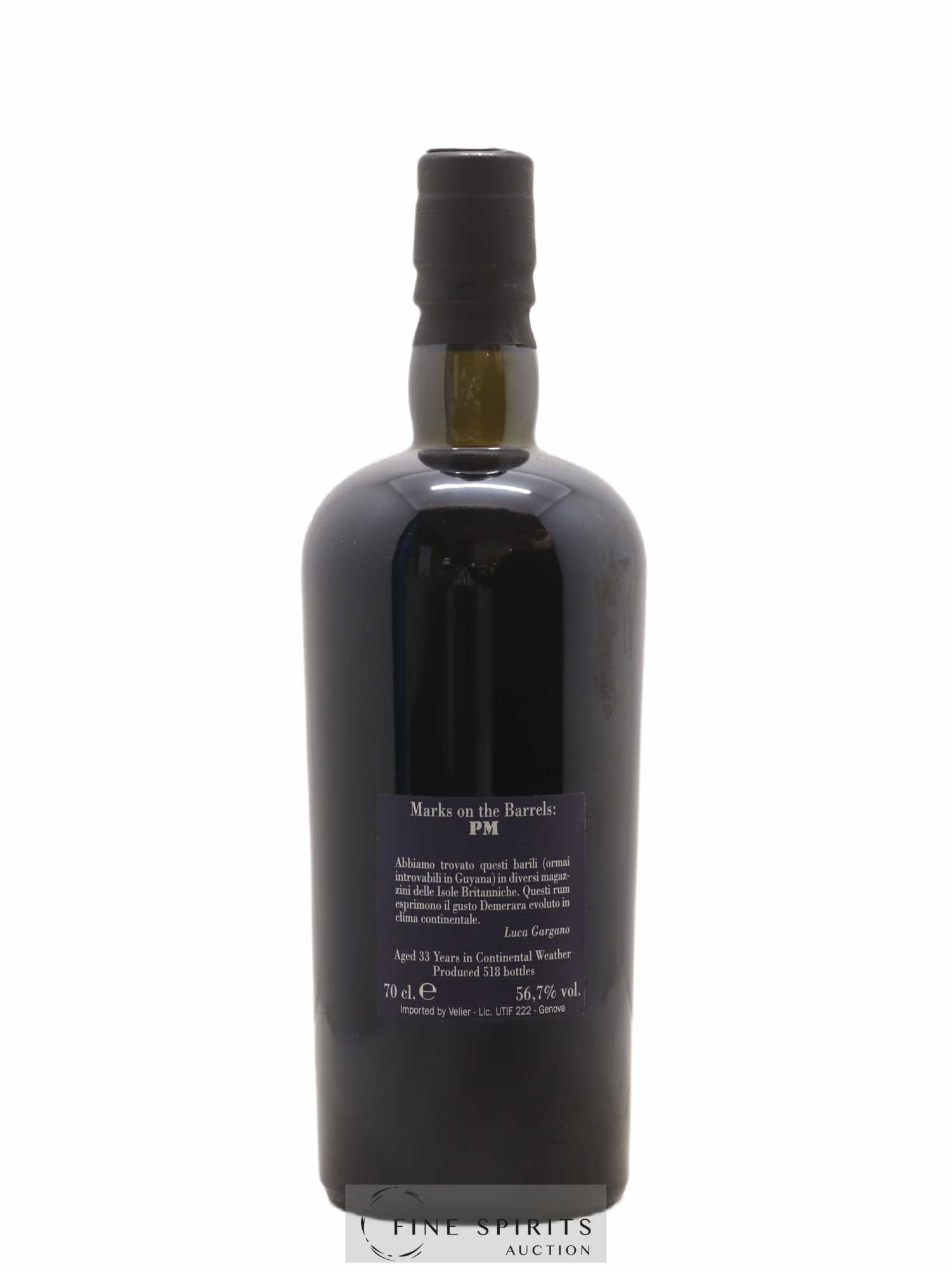 Port Mourant 33 years 1975 Velier Full Proof Barrels PM - One of 518 - bottled in 2008 - Lot de 1 bouteille - 2
