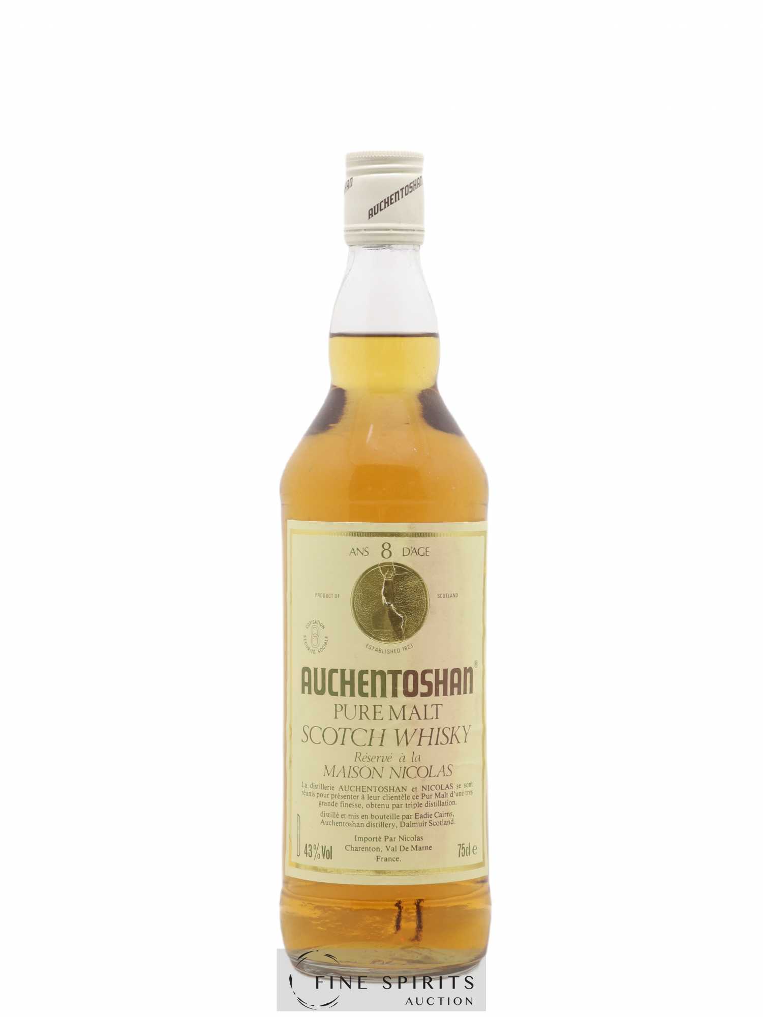 Auchentoshan 8 years Of. Nicolas Import - Lot de 1 bouteille - 0