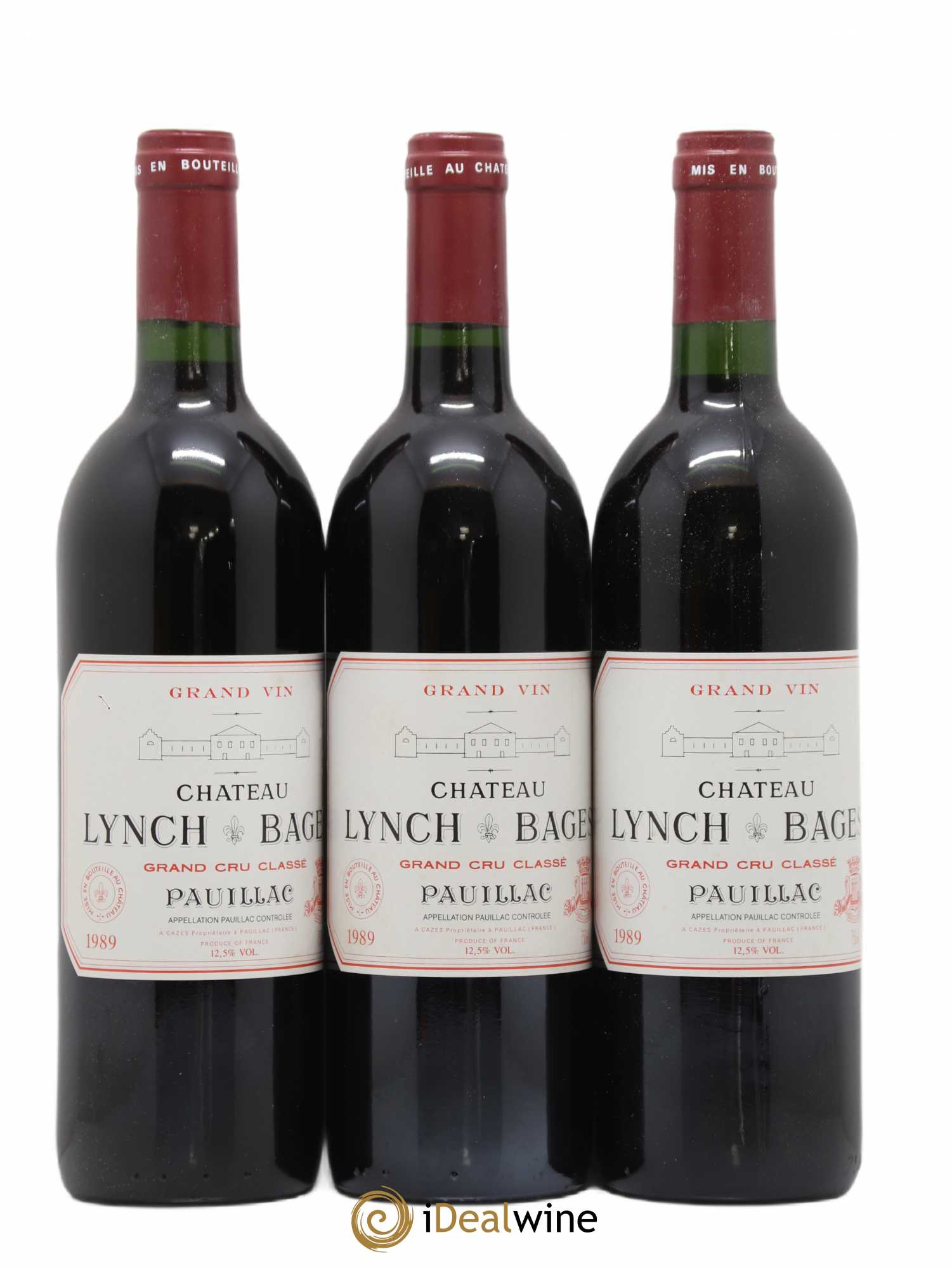 Château Lynch Bages 5ème Grand Cru Classé 1989 - Lot de 12 bouteilles - 1