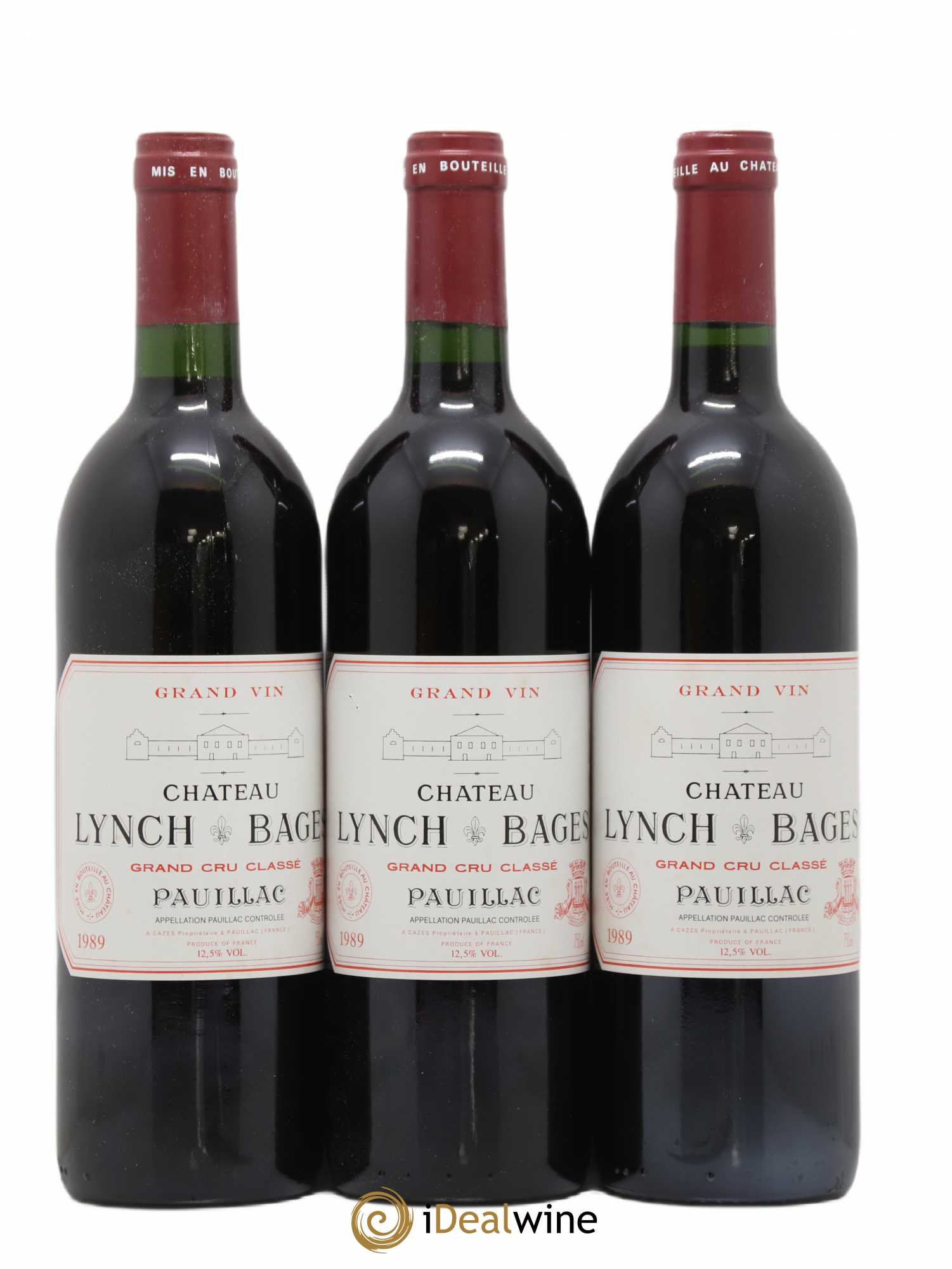 Château Lynch Bages 5ème Grand Cru Classé 1989 - Lot de 12 bouteilles - 3