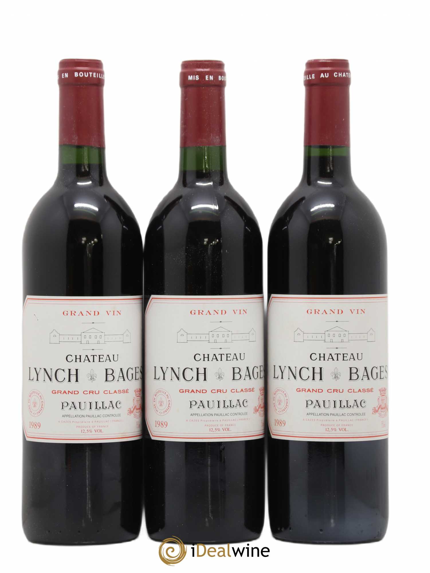 Château Lynch Bages 5ème Grand Cru Classé 1989 - Lot de 12 bouteilles - 4