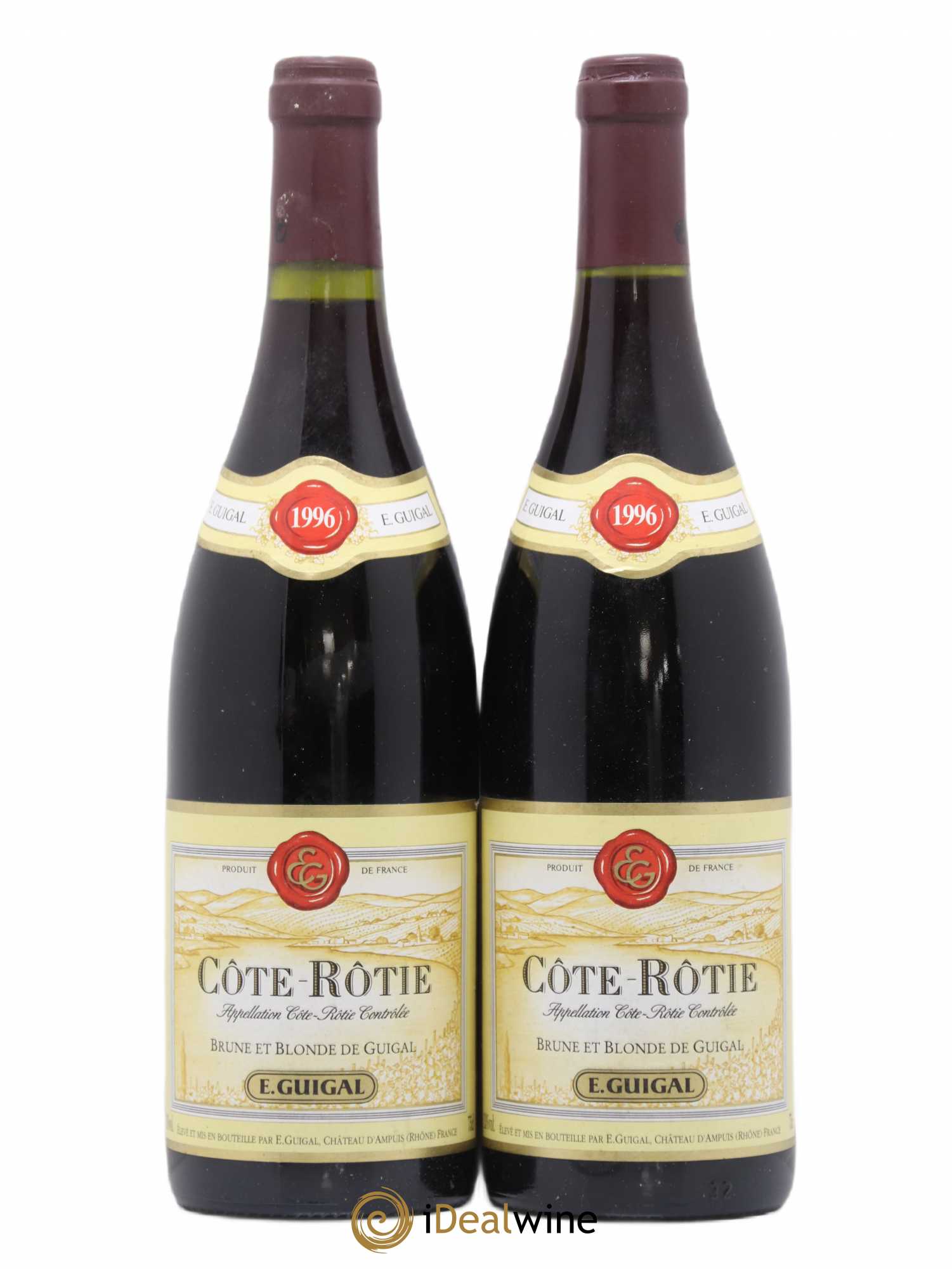 Côte-Rôtie Côtes Brune et Blonde Guigal 1996 - Lot de 2 bouteilles - 0