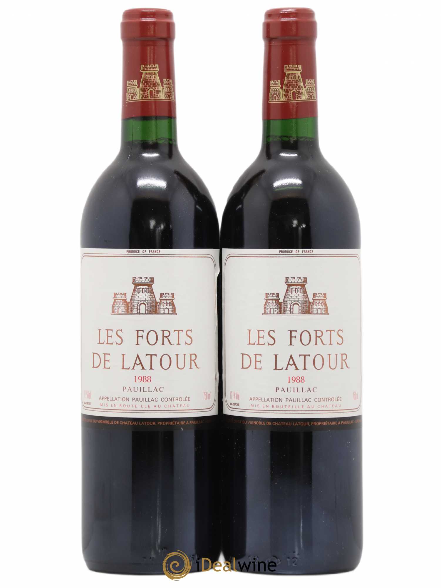 Les Forts de Latour Second Vin 1988 - Lot de 2 bouteilles - 0