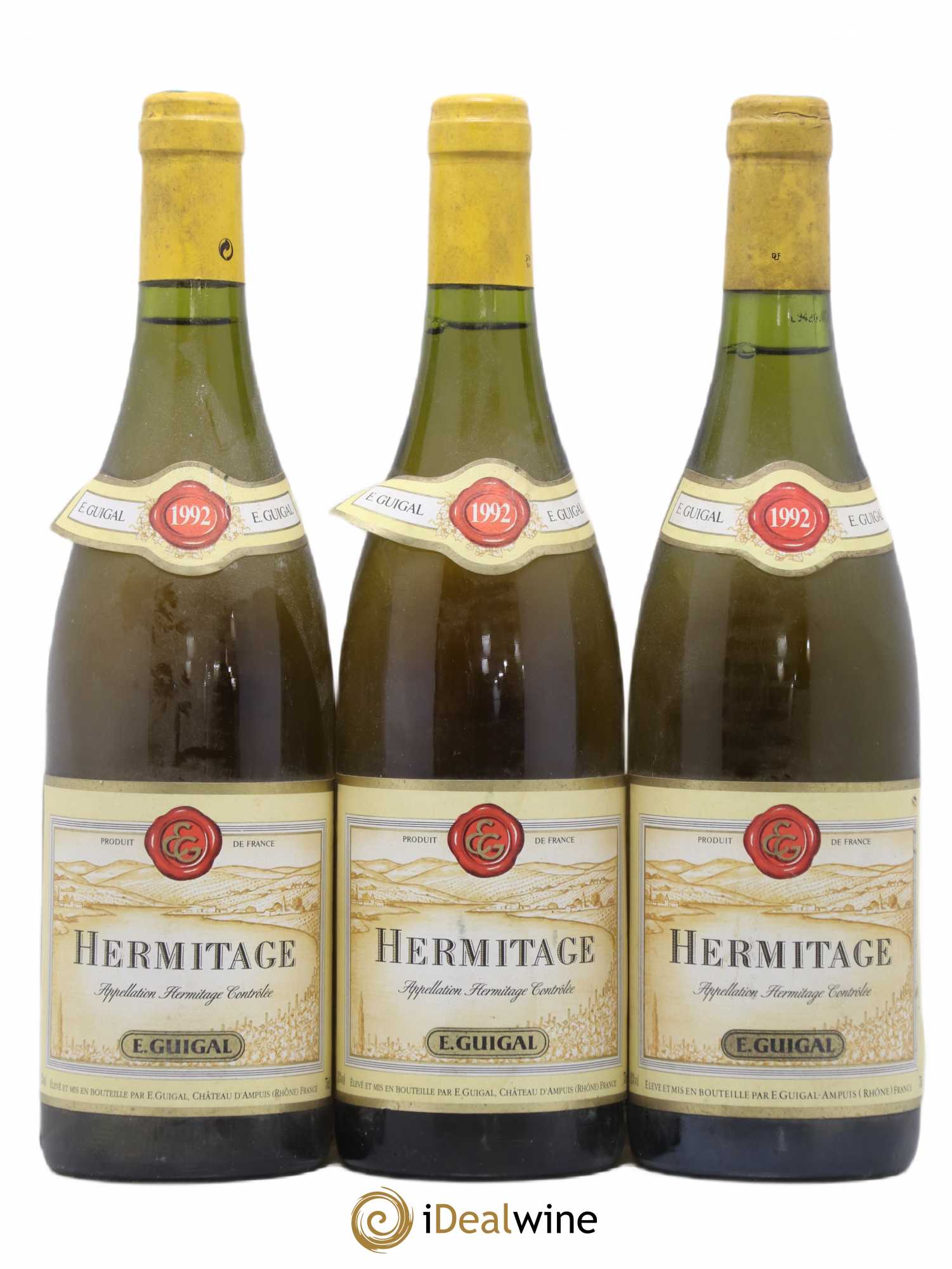 Hermitage Guigal 1992 - Lot de 3 bouteilles - 0