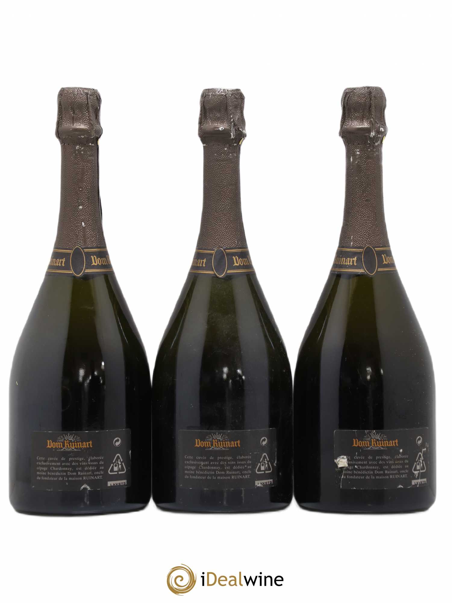 Dom Ruinart Brut Ruinart Brut 1996 - Lot de 3 bouteilles - 1