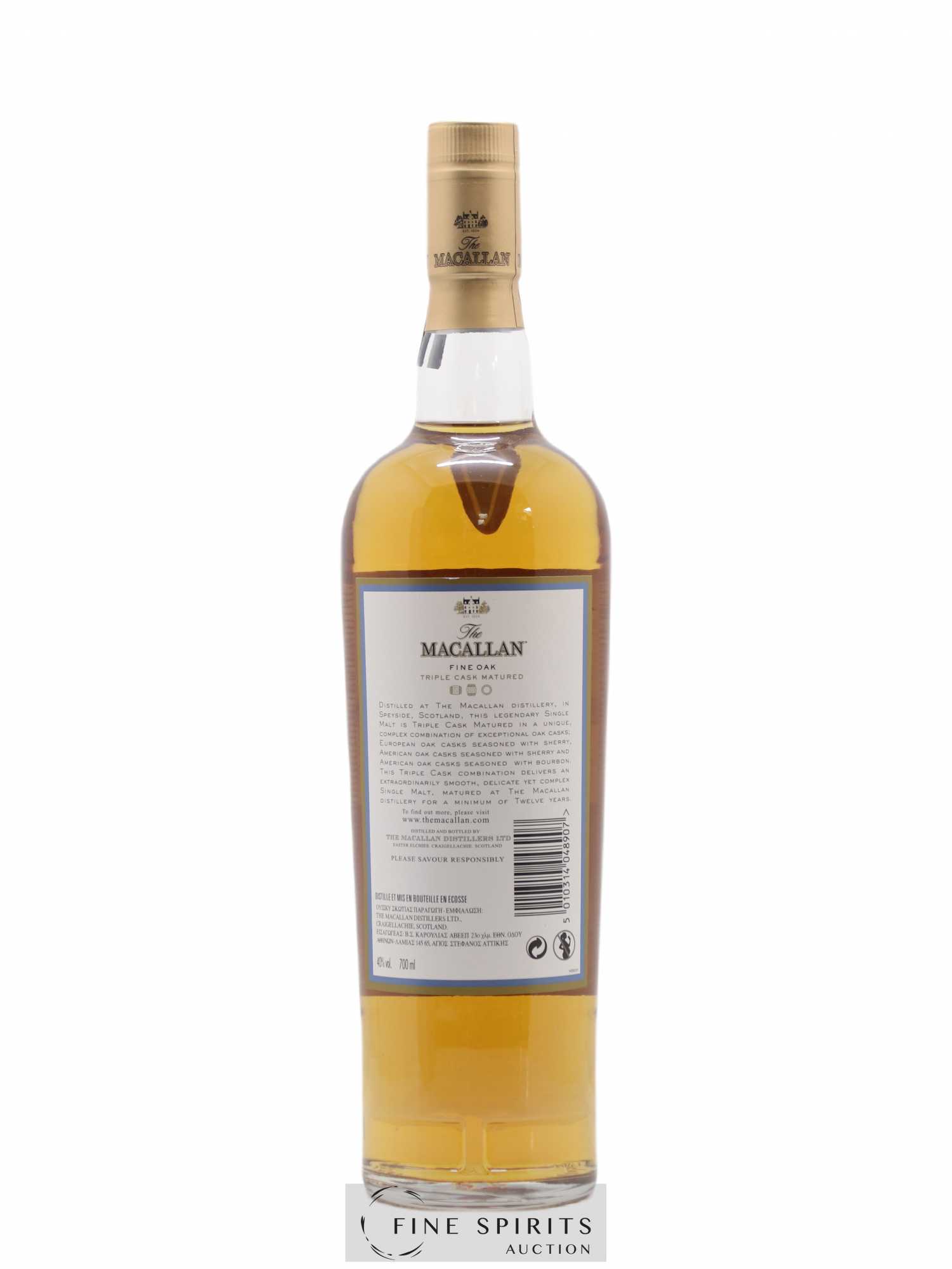 Macallan (The) 12 years Of. Fine Oak Triple Cask Matured - Lot de 1 bouteille - 2