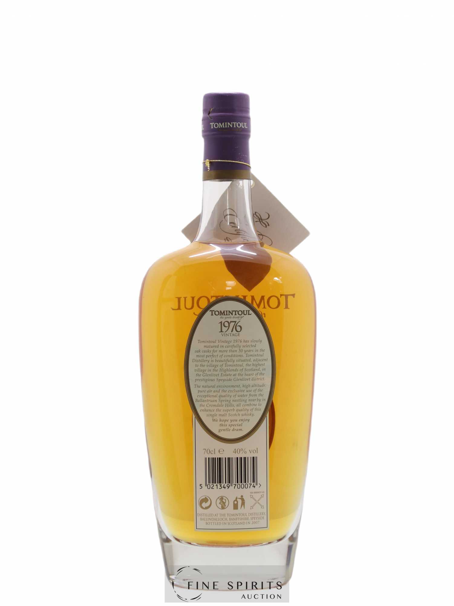 Tomintoul 30 years 1976 Of. The Gentle Dram bottled 2007 - Lot de 1 bouteille - 2