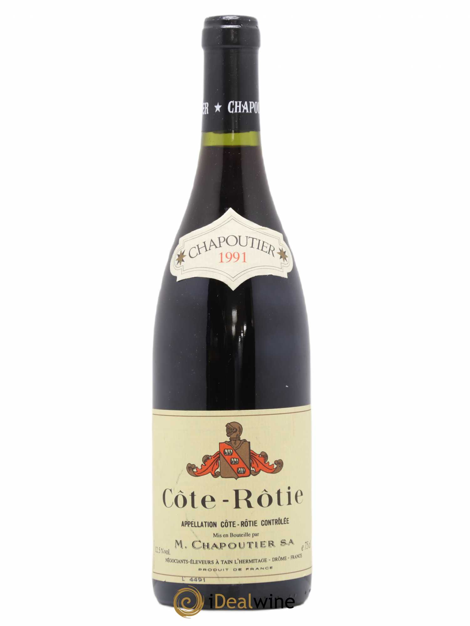 Côte-Rôtie Chapoutier 1991 - Lot de 1 bouteille - 0