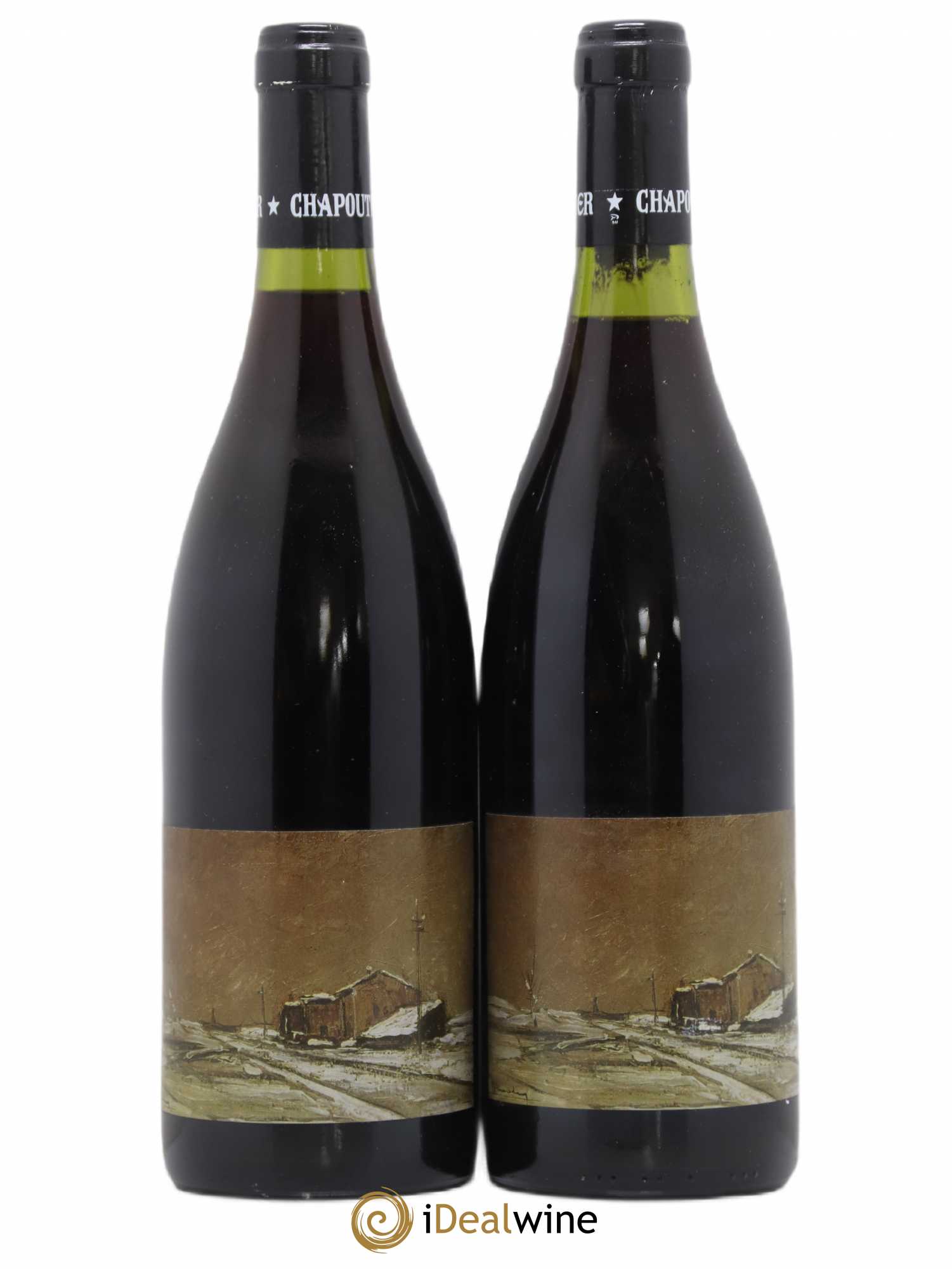 Saint-Joseph L'Art Et Le Vin Maison Brune Sous La Neige Artiste Louis Amalvy Michel Chapoutier 1991 - Posten von 2 Flaschen - 0