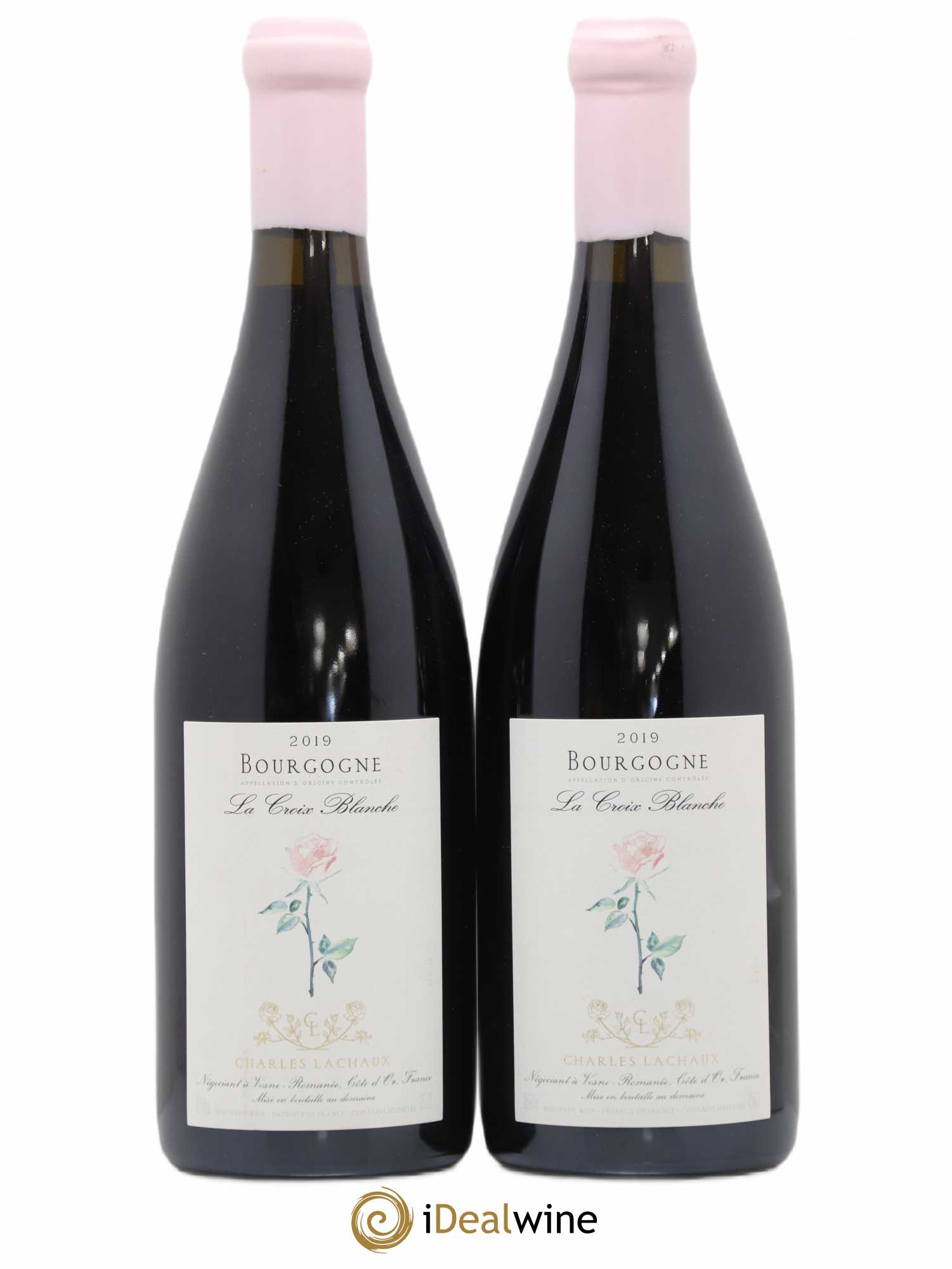 Bourgogne La Croix Blanche Charles Lachaux 2019 - Lot de 2 bouteilles - 0