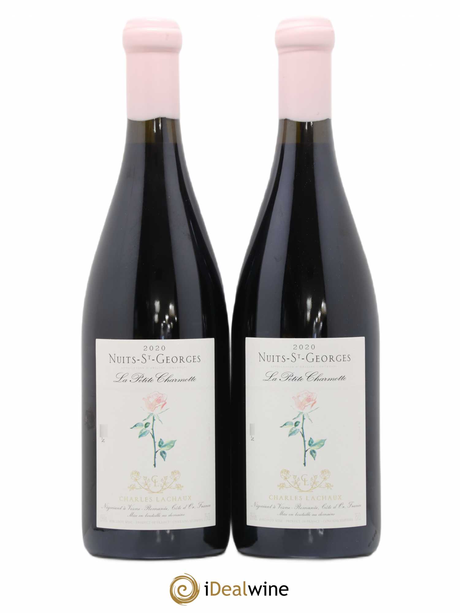 Nuits-Saint-Georges La Petite Charmotte Charles Lachaux 2020 - Lot de 2 bouteilles - 0