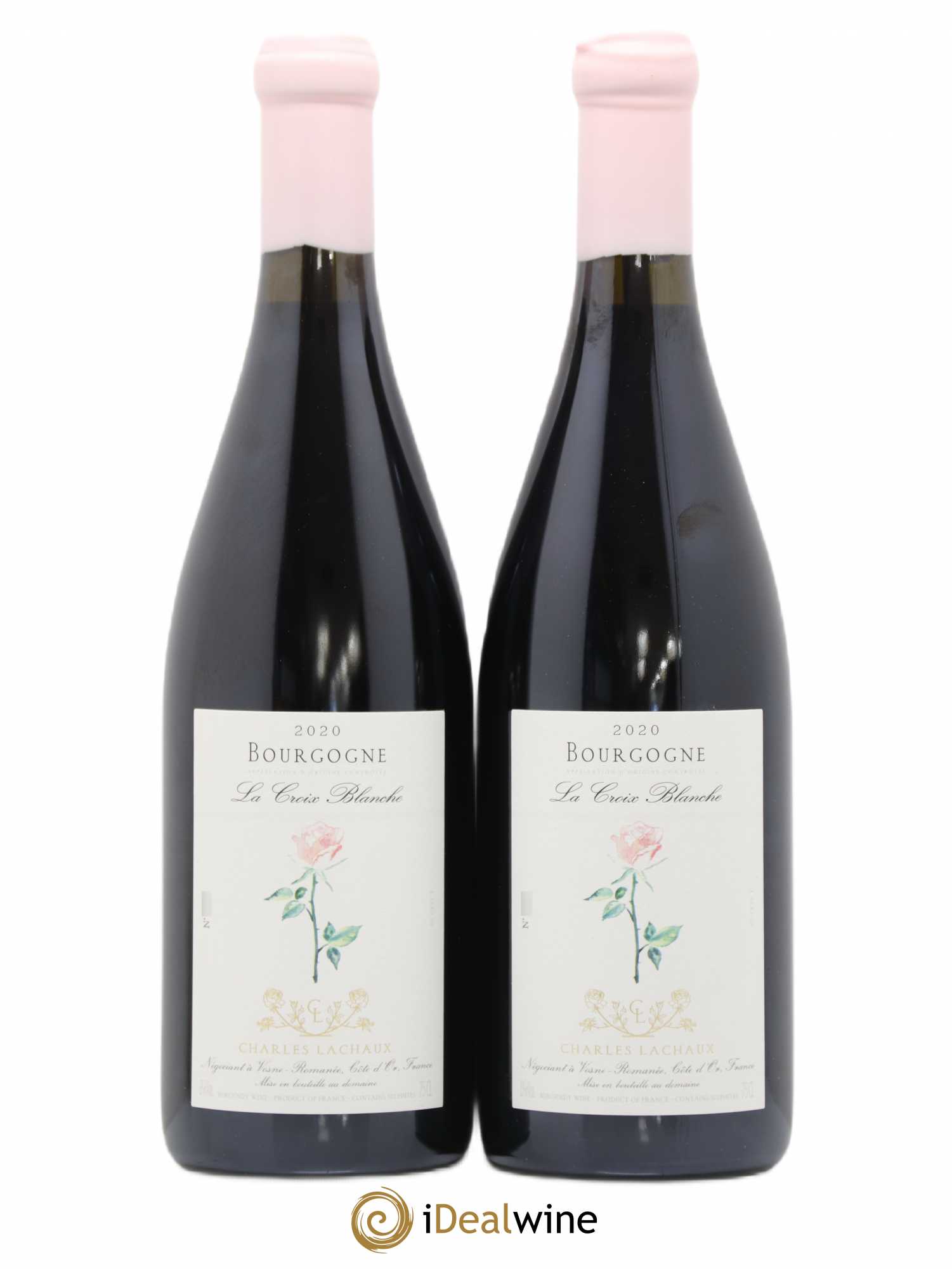 Bourgogne La Croix Blanche Charles Lachaux 2020 - Lot de 2 bouteilles - 0