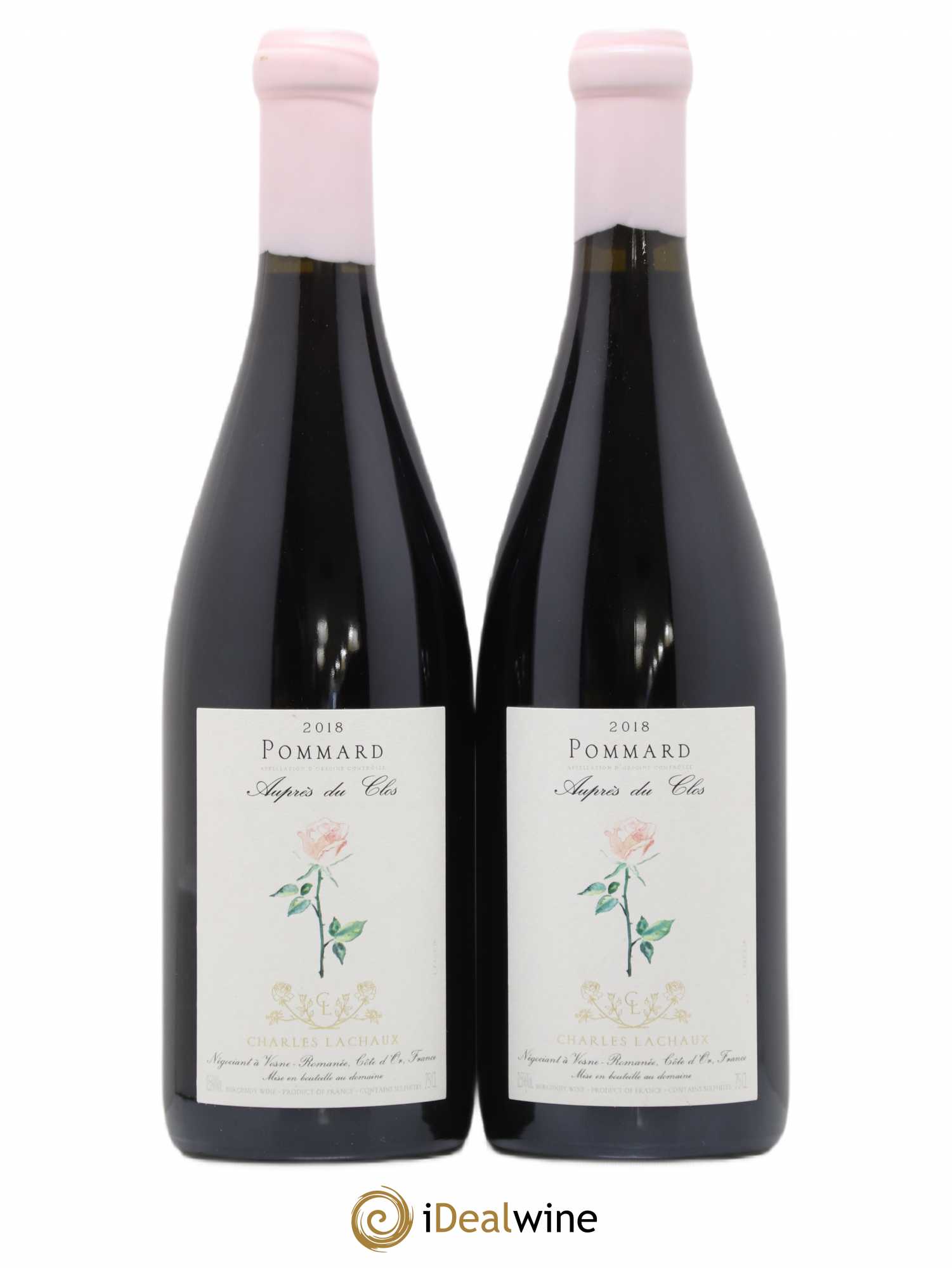 Pommard Auprès du Clos Charles Lachaux 2018 - Lot de 2 bouteilles - 0