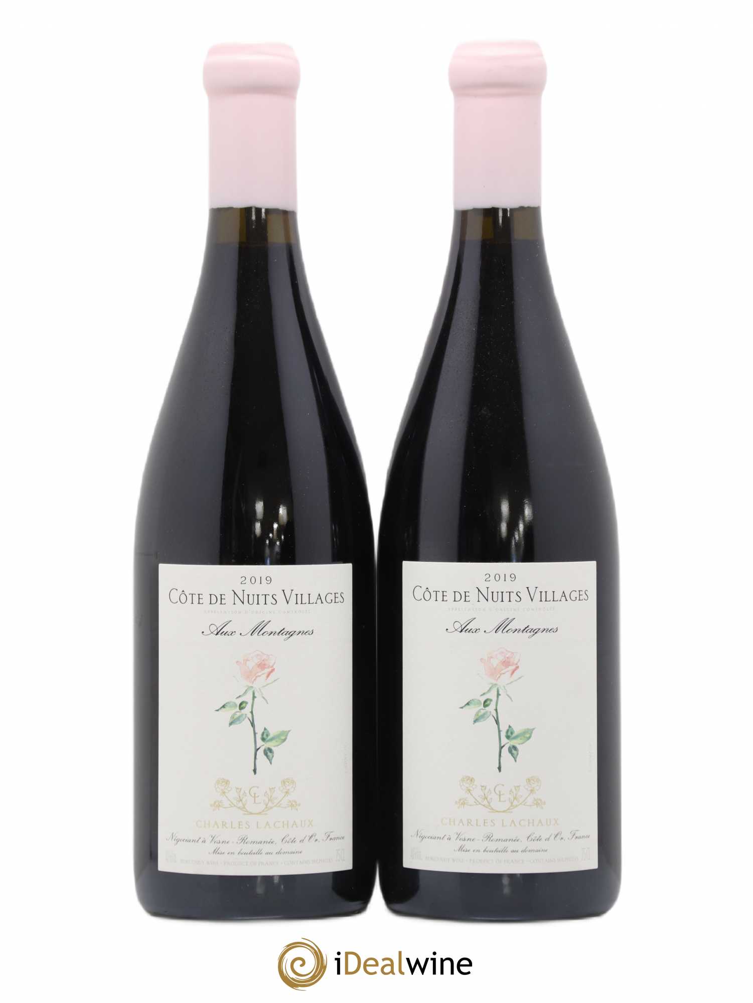 Côte de Nuits-Villages Aux Montagnes Charles Lachaux 2019 - Lot de 2 bouteilles - 0