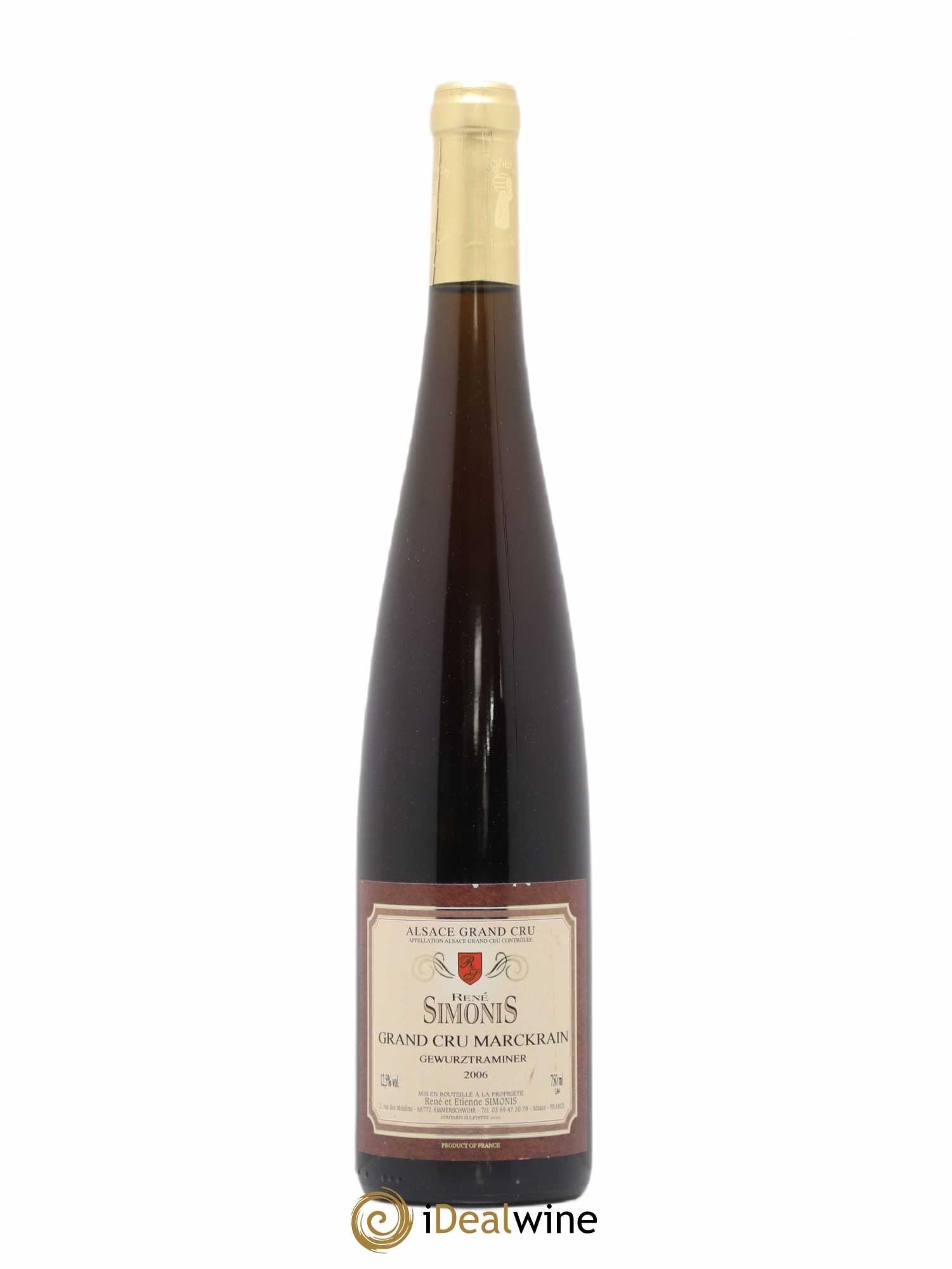 Gewurztraminer Alsace Grand Cru Marckrain Rene Simonis 2006 - Posten von 1 Flasche - 0