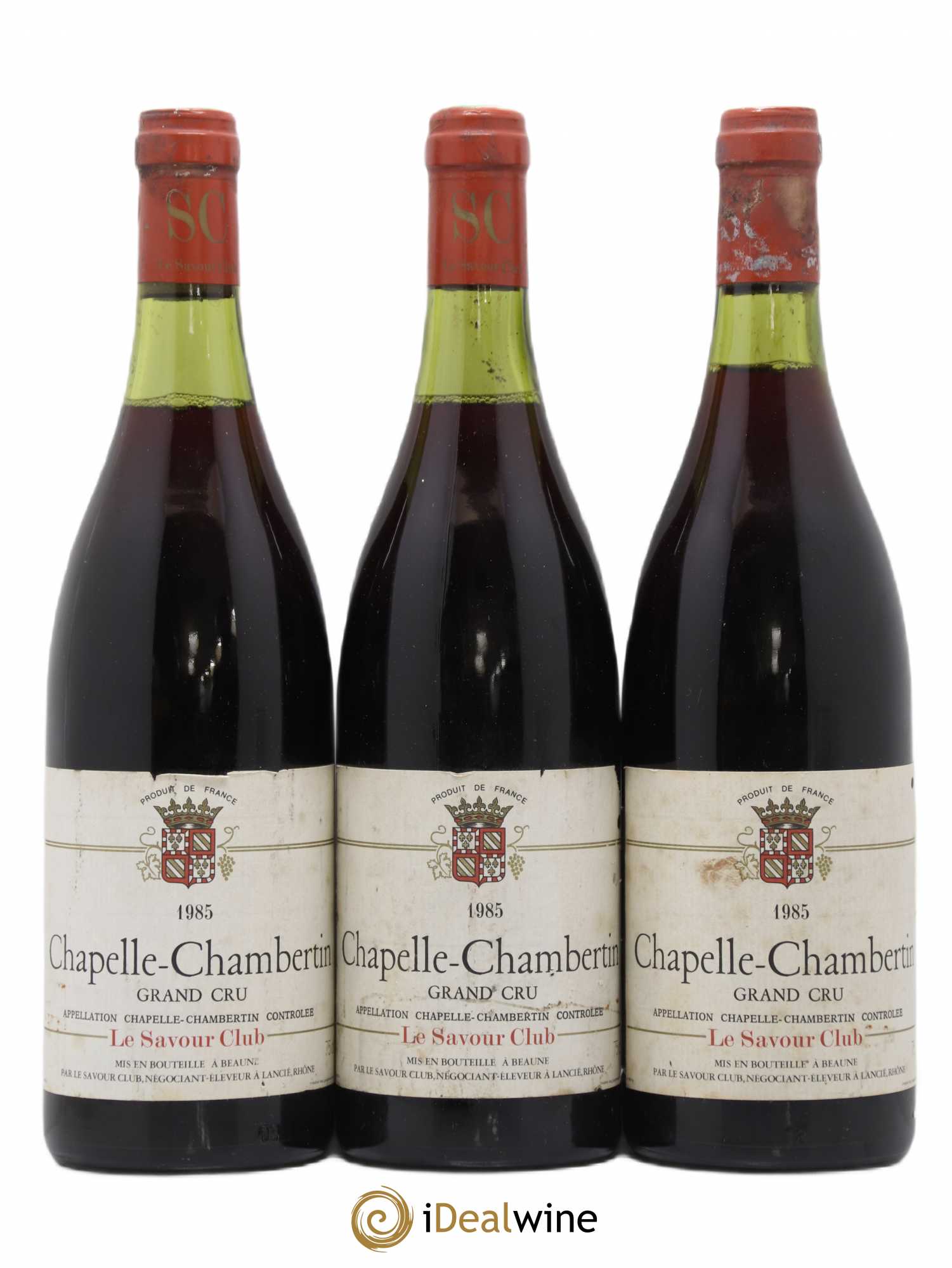 Chapelle-Chambertin Grand Cru Le Savour Club 1985 - Lot de 3 bouteilles - 0