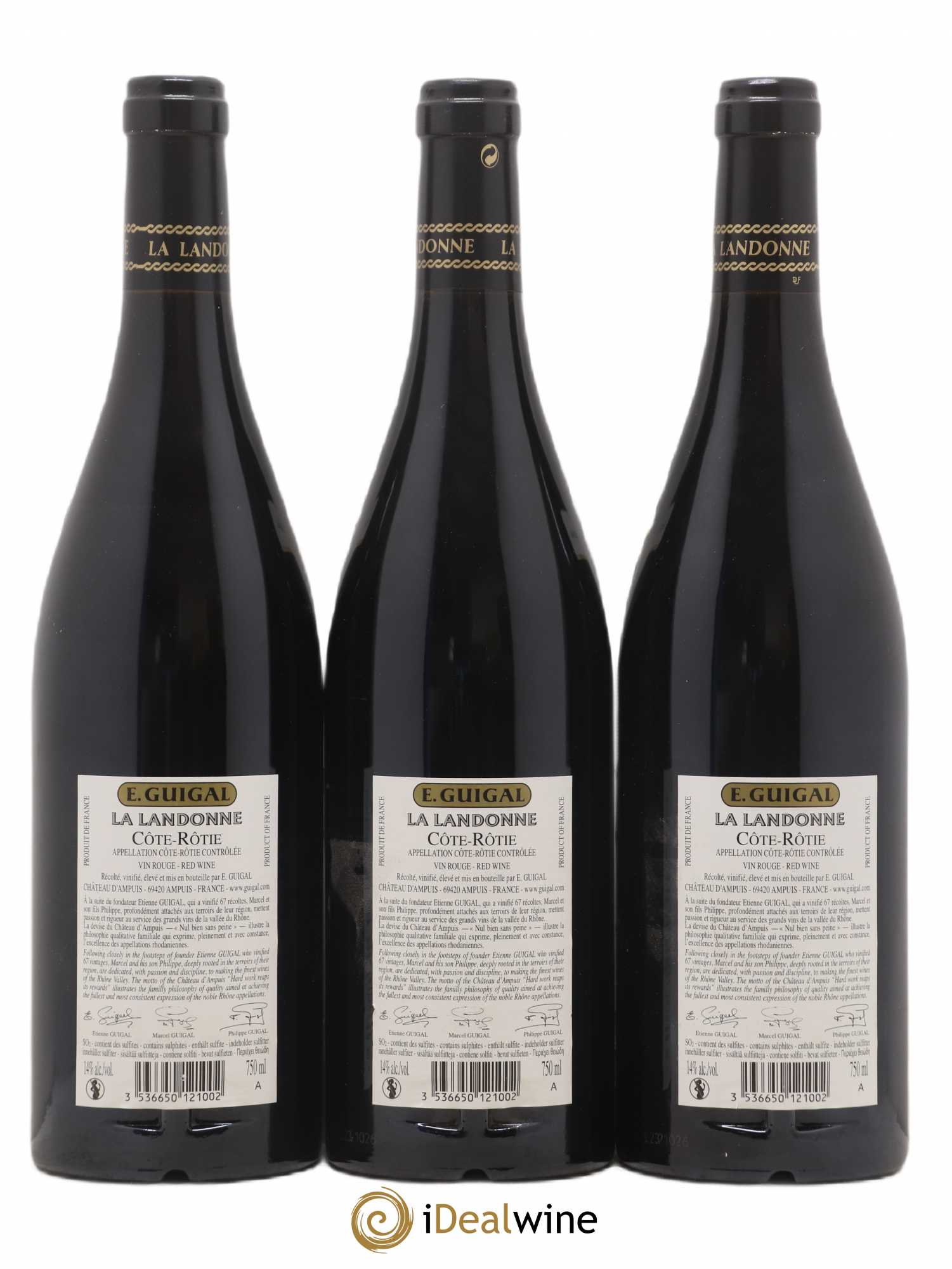 Côte-Rôtie La Landonne Guigal 2017 - Lot de 3 bouteilles - 1