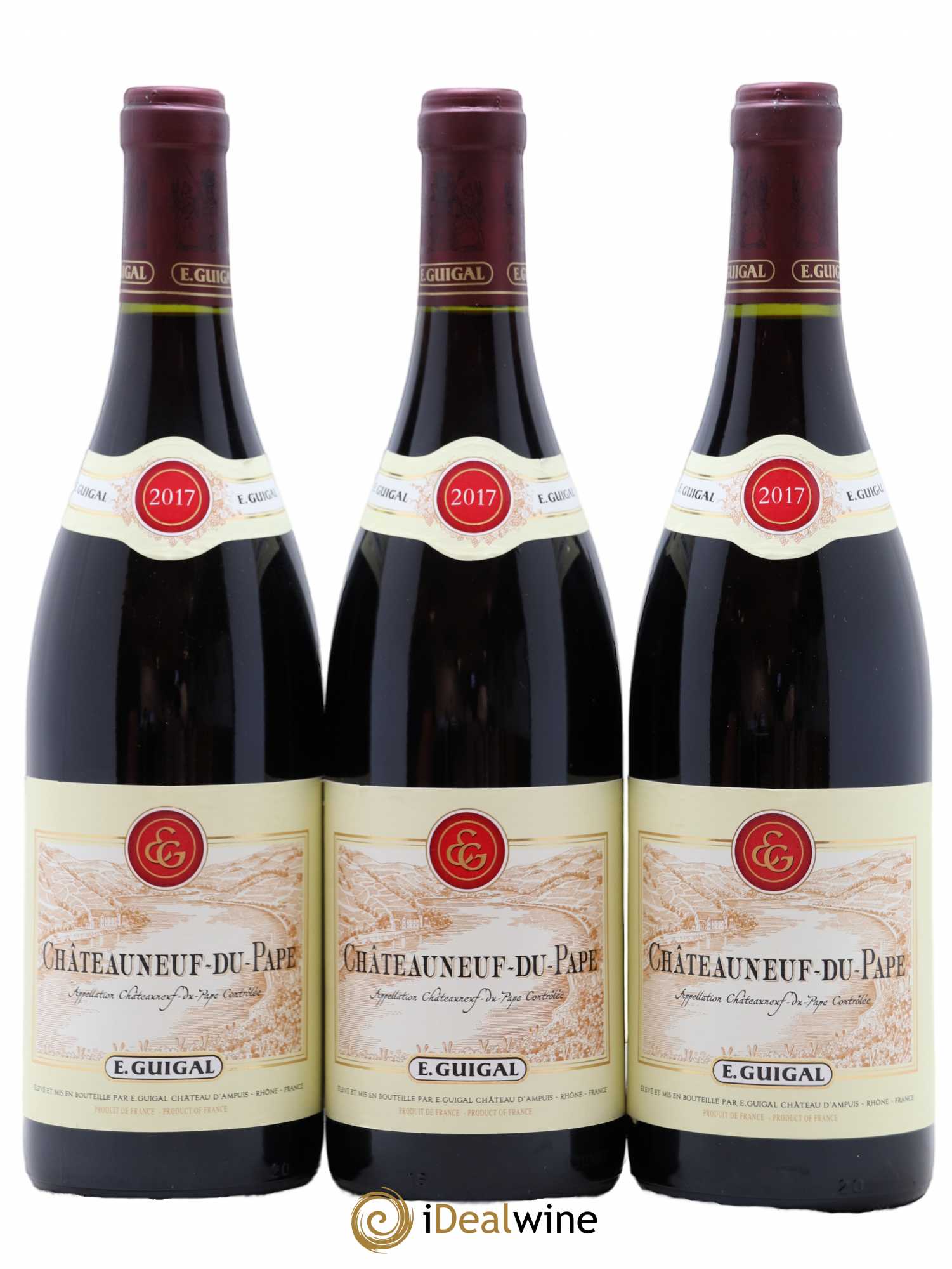 Châteauneuf-du-Pape Guigal 2017 - Lot de 3 bouteilles - 0