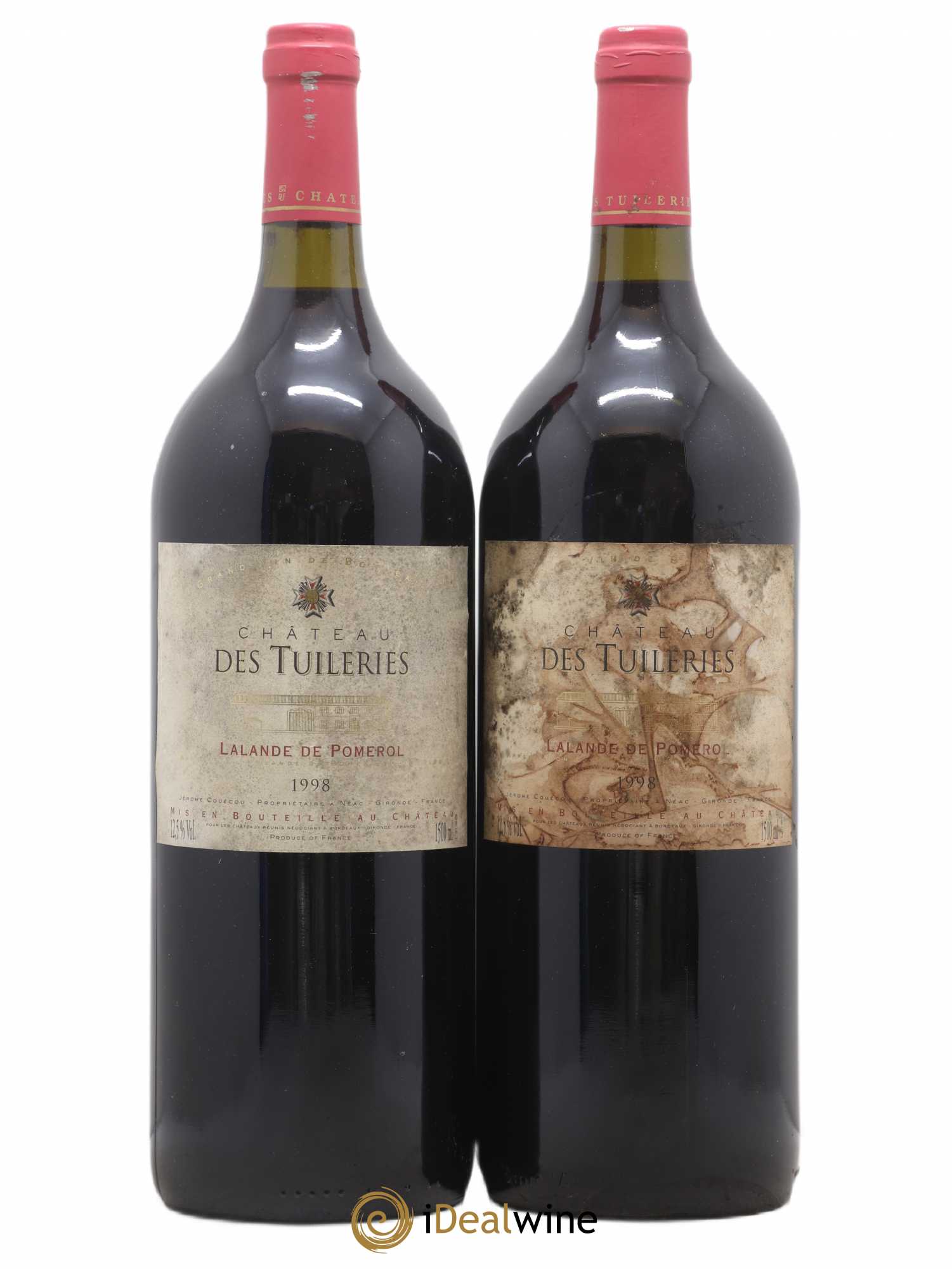 Lalande-de-Pomerol Château Des Tuilleries 1998 - Posten von 2 Magnum - 0