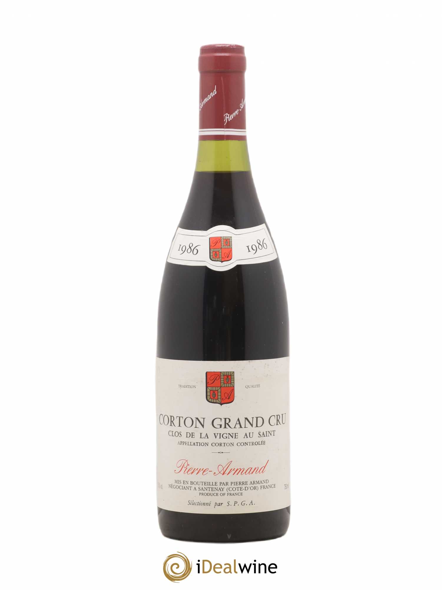 Corton Grand Cru Clos De La Vigne Au Saint Pierre Armand 1986 - Posten von 1 Flasche - 0