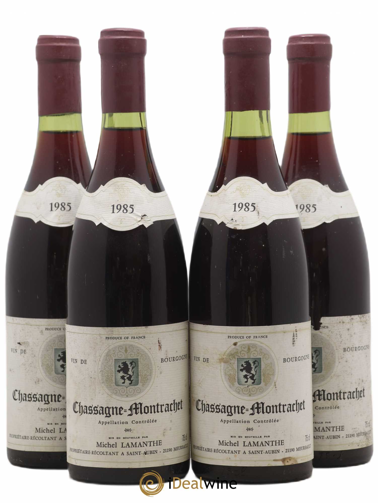 Chassagne-Montrachet Michel Lamanthe 1985 - Lot de 4 bouteilles - 0