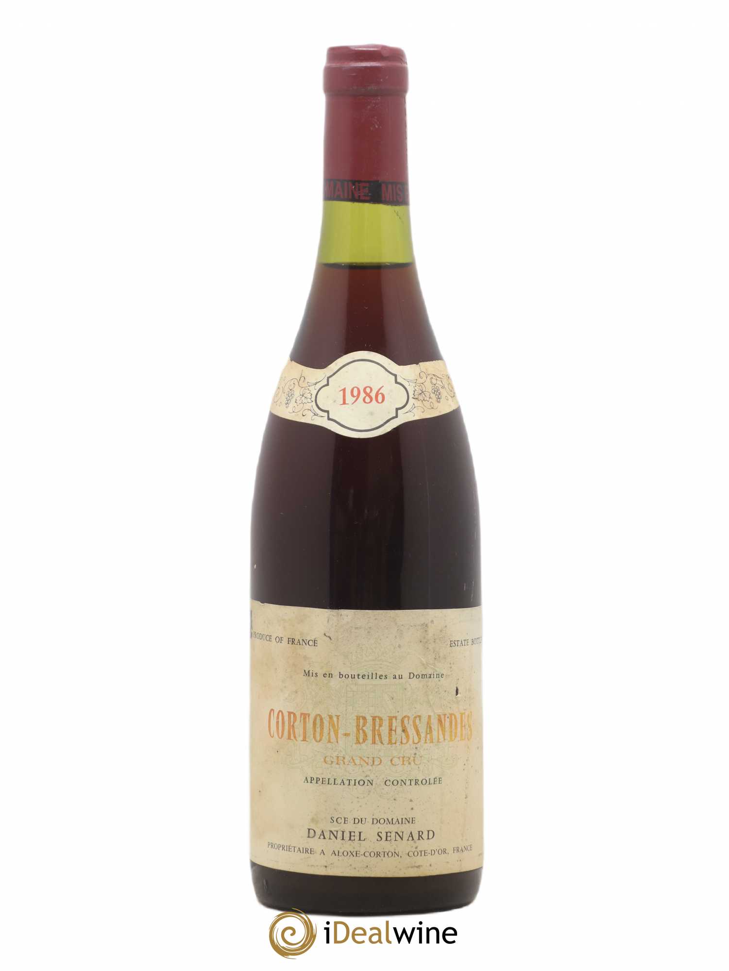 Corton Grand Cru Bressandes Daniel Senard 1986 - Lot de 1 bouteille - 0
