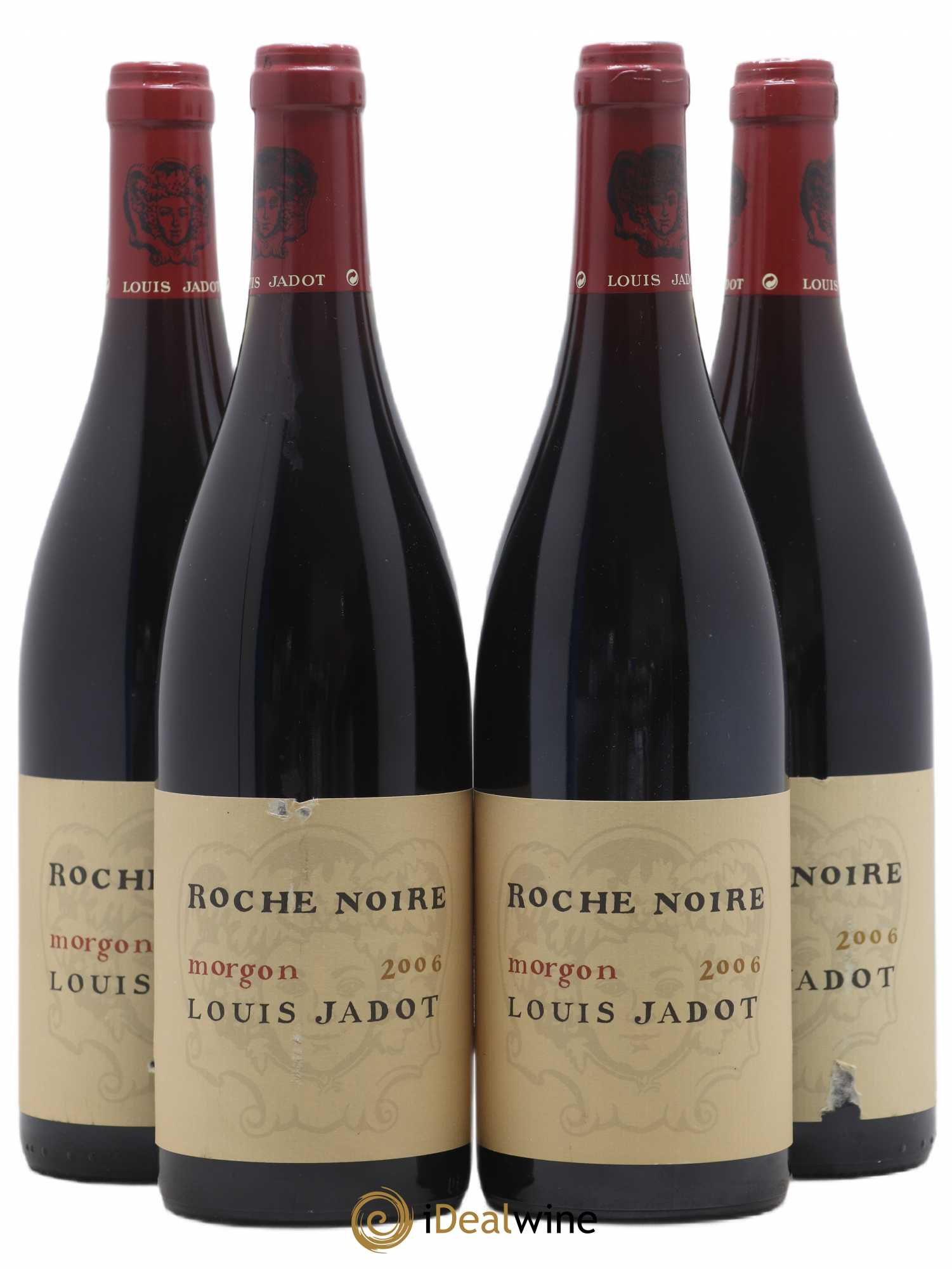 Morgon Roche noire Louis Jadot 2006 - Posten von 4 Flaschen - 0