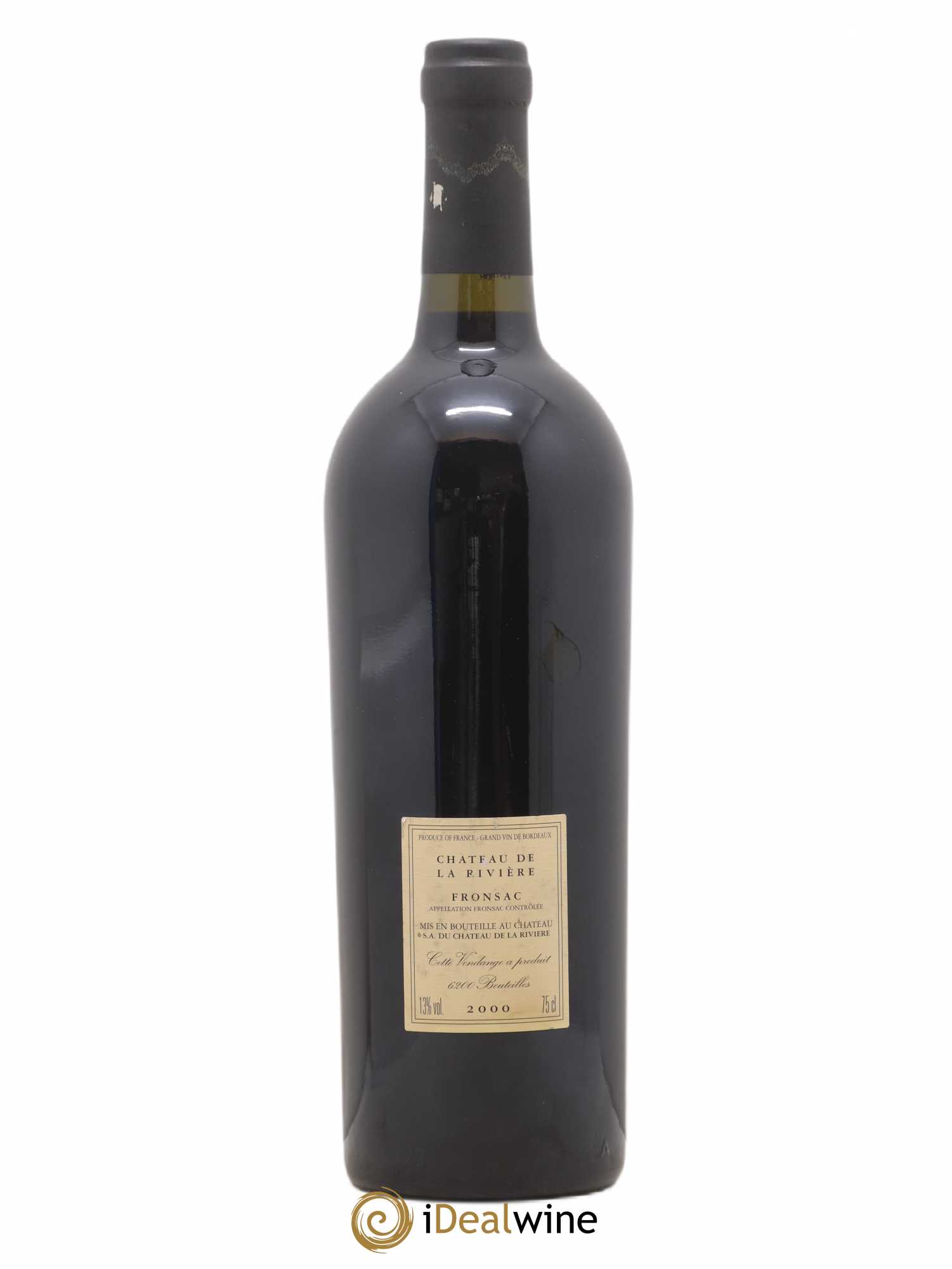 Château de La Rivière Aria 2000 - Lot de 1 bouteille - 1