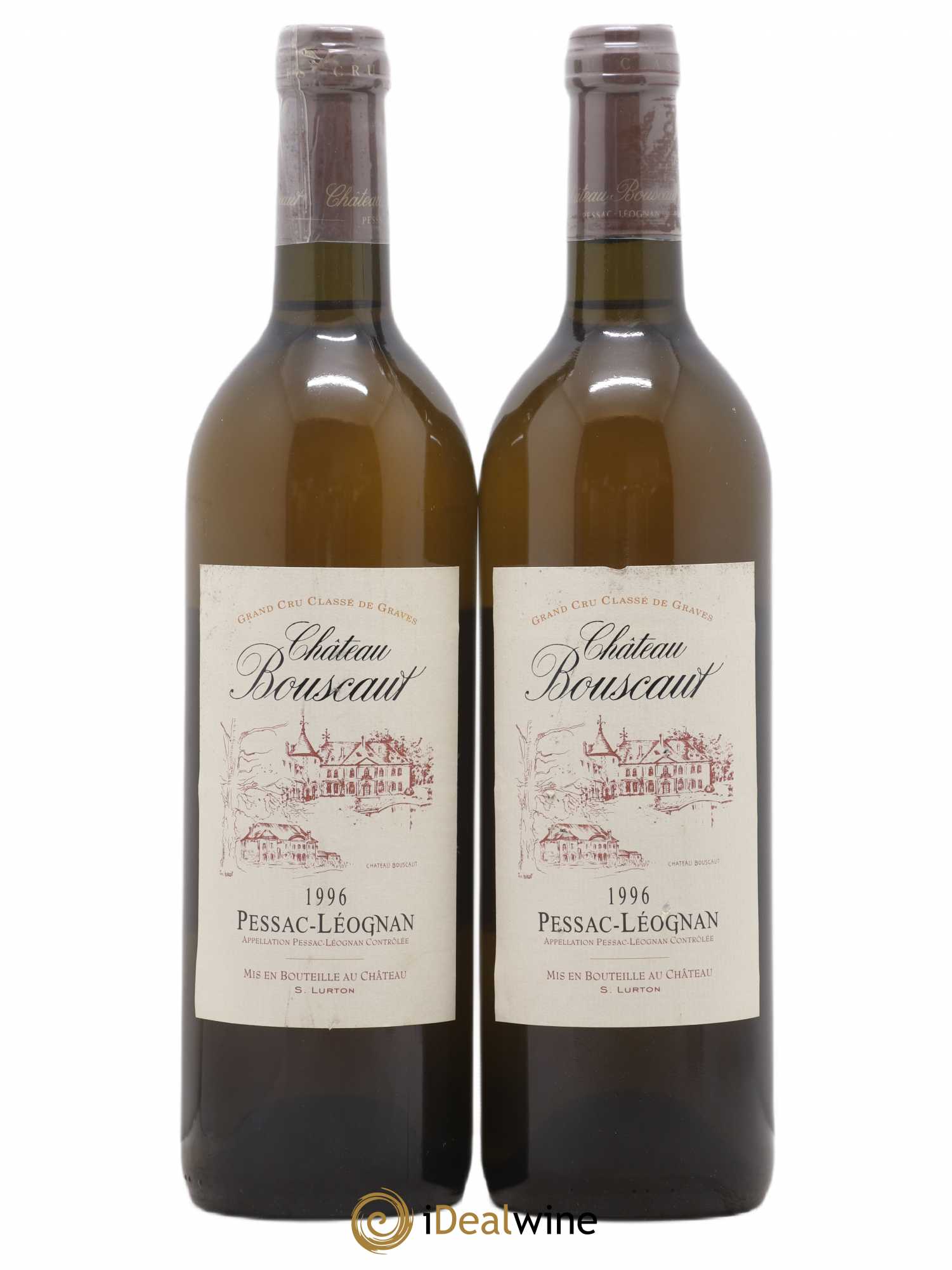 Château Bouscaut Cru Classé de Graves 1996 - Lot de 2 bouteilles - 0