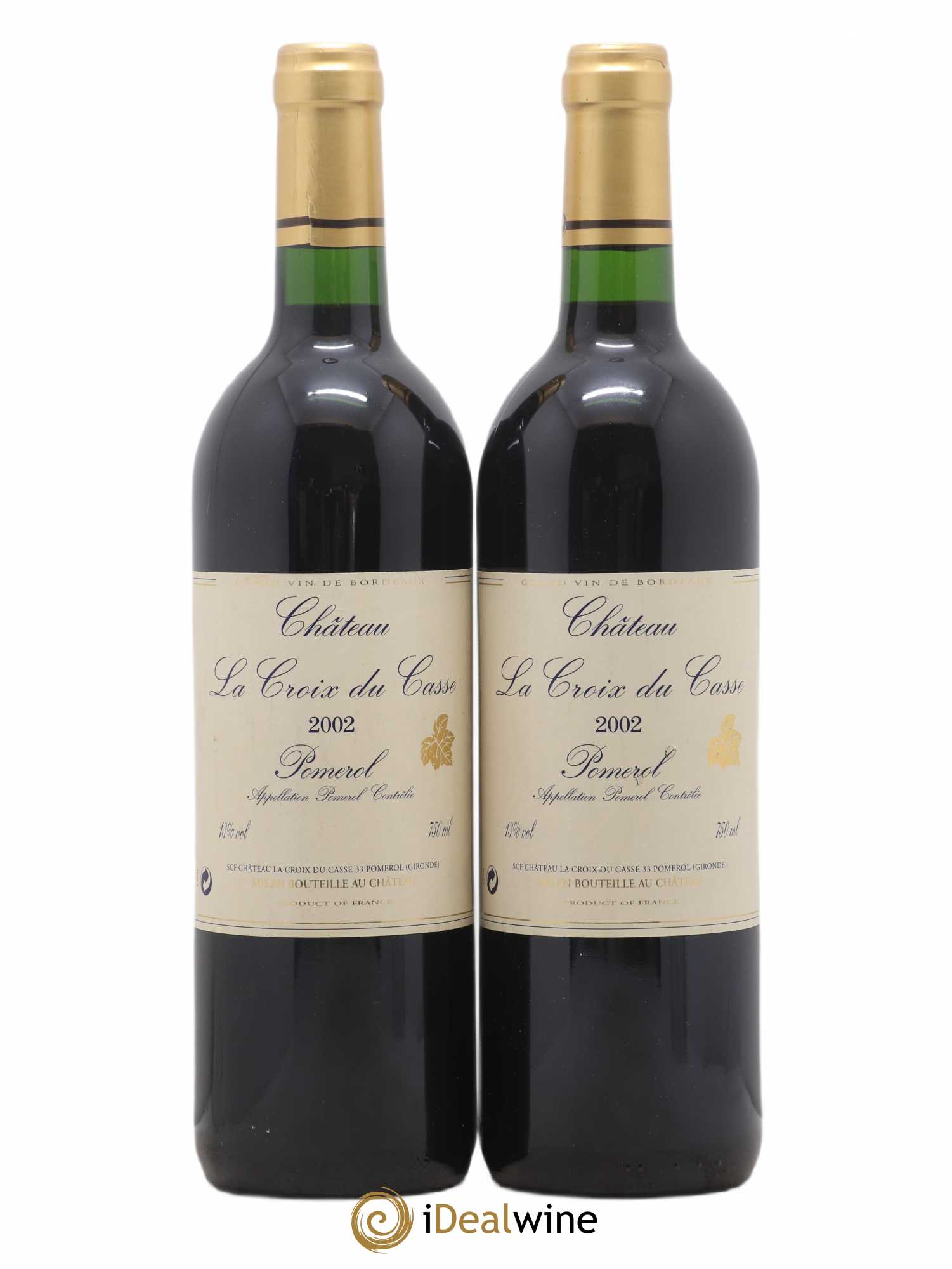 Château la Croix du Casse 2002 - Lot de 2 bouteilles - 0