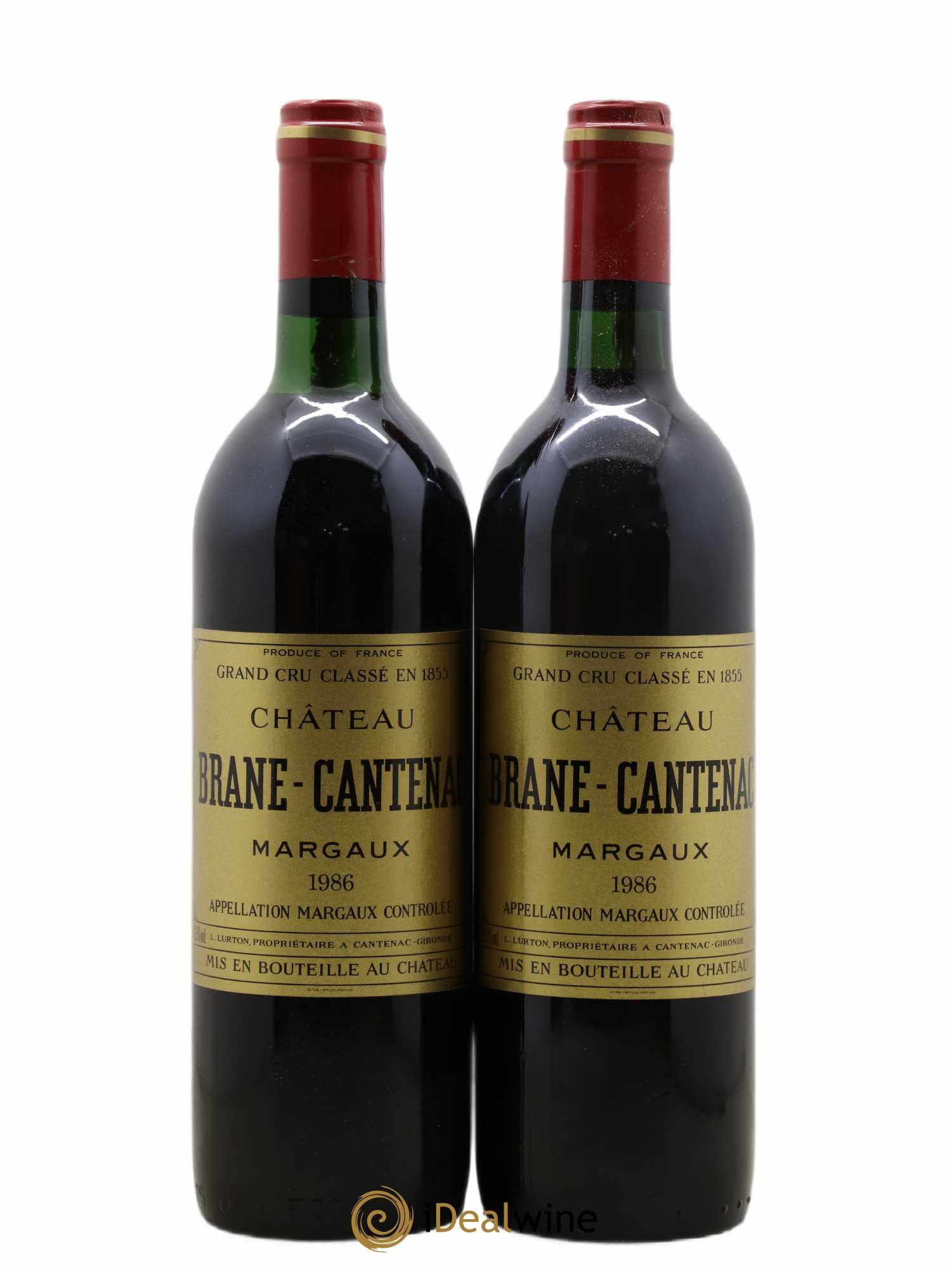 Château Brane Cantenac 2ème Grand Cru Classé 1986 - Lot de 2 bouteilles - 0