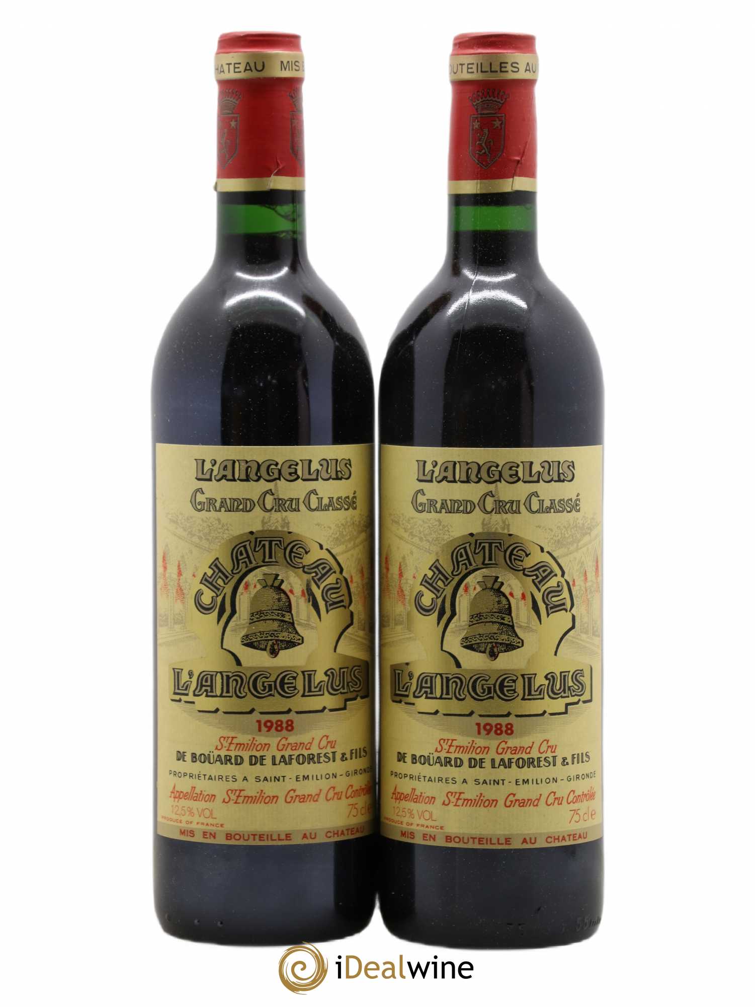 Château Angélus 1er Grand Cru Classé A 1988 - Lot de 2 bouteilles - 0