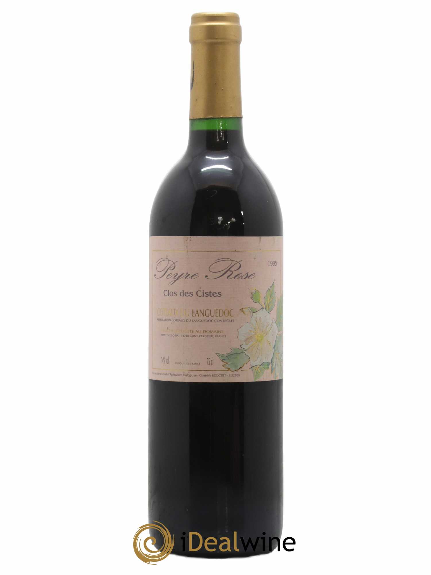 Vin de France (anciennement Coteaux du Languedoc) Domaine Peyre Rose Les Cistes Marlène Soria 1995 - Lot de 1 bouteille - 0