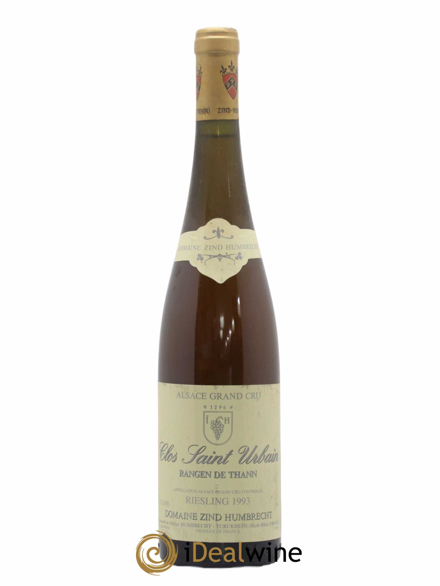 Alsace Riesling Grand Cru Rangen de Thann Clos Saint Urbain Zind-Humbrecht (Domaine) 1993 - Lot de 1 bouteille - 0