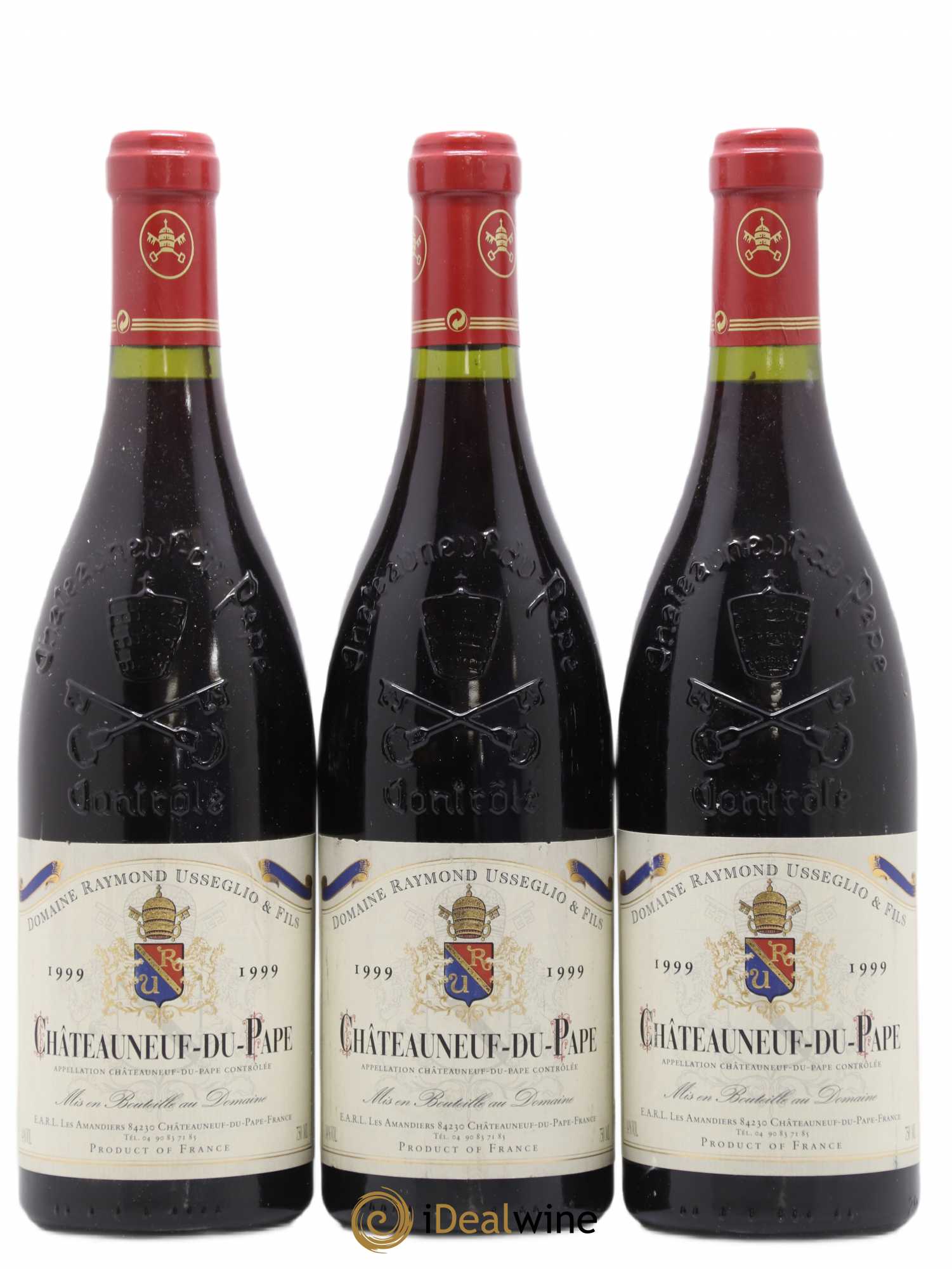 Châteauneuf-du-Pape Tradition Pierre Usseglio & Fils 1999 - Lot de 3 bouteilles - 0