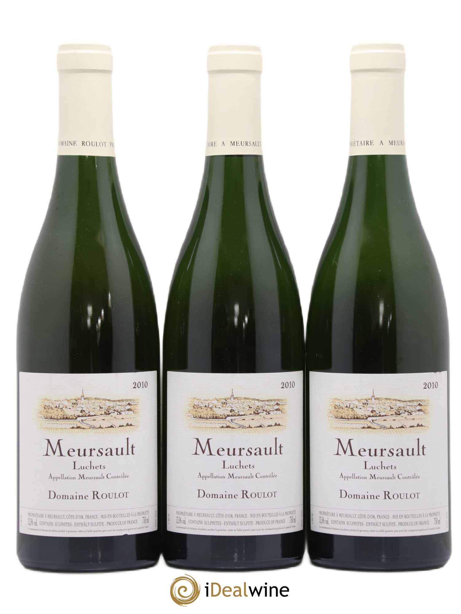 Meursault Luchets Roulot (Domaine) 2010 - Lot de 3 bouteilles - 0