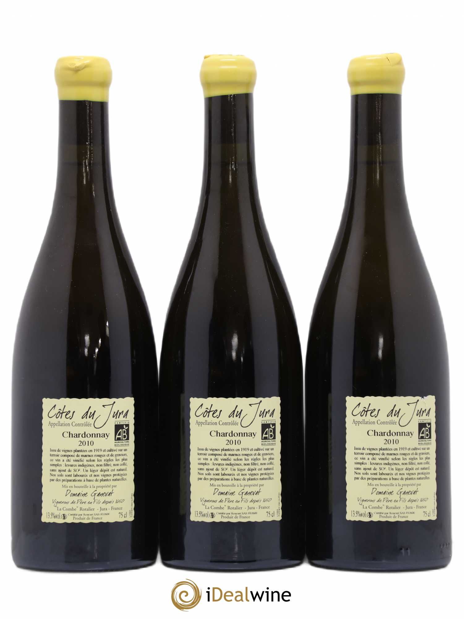 Côtes du Jura Les Grands Teppes Vieilles Vignes Jean-François Ganevat (Domaine) 2010 - Lot de 3 bouteilles - 1