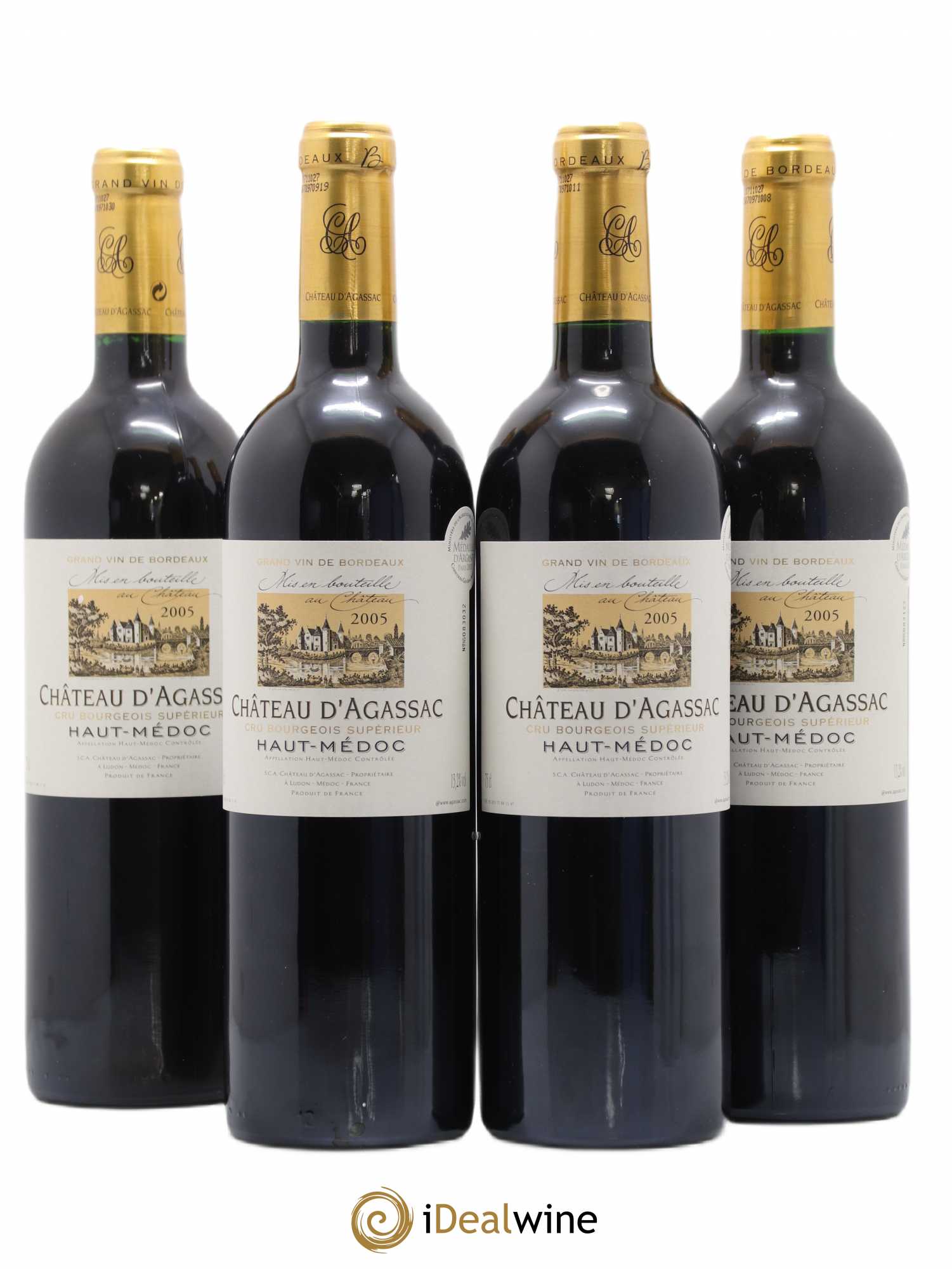 Château d' Agassac Cru Bourgeois 2005 - Lot de 4 bouteilles - 0