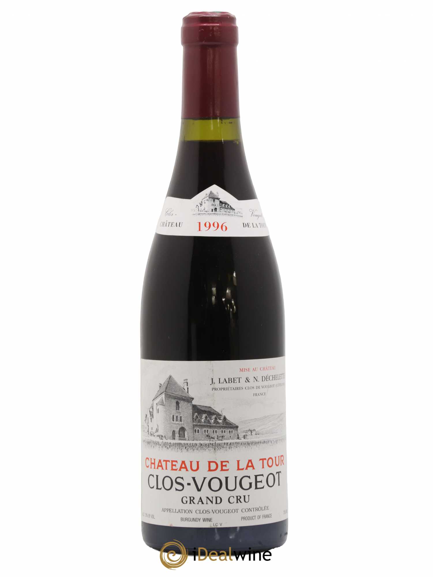 Clos de Vougeot Grand Cru Château de La Tour 1996 - Lot de 1 bouteille - 0