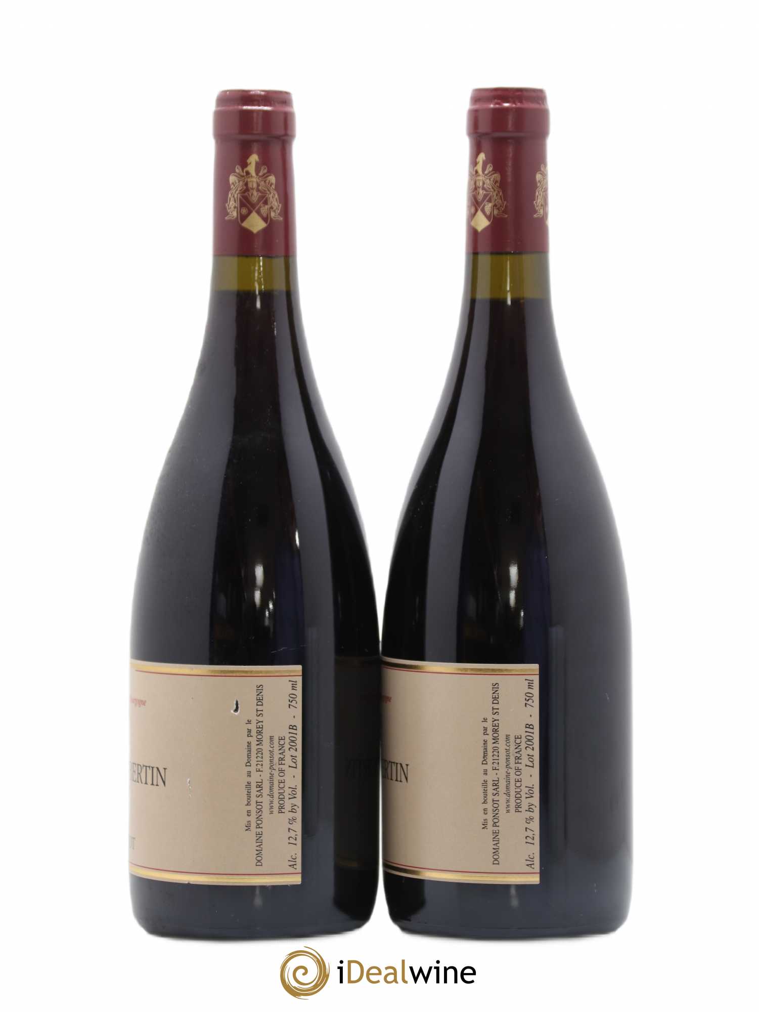 Griotte-Chambertin Grand Cru Ponsot (Domaine) 2001 - Lot de 2 bouteilles - 1