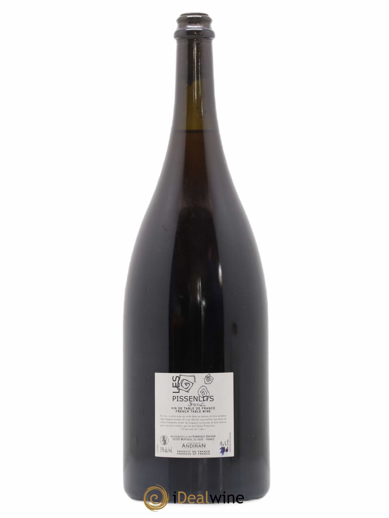 Vin de France Pissenlit Domaine Andiran 2003 - Lot de 1 magnum - 1