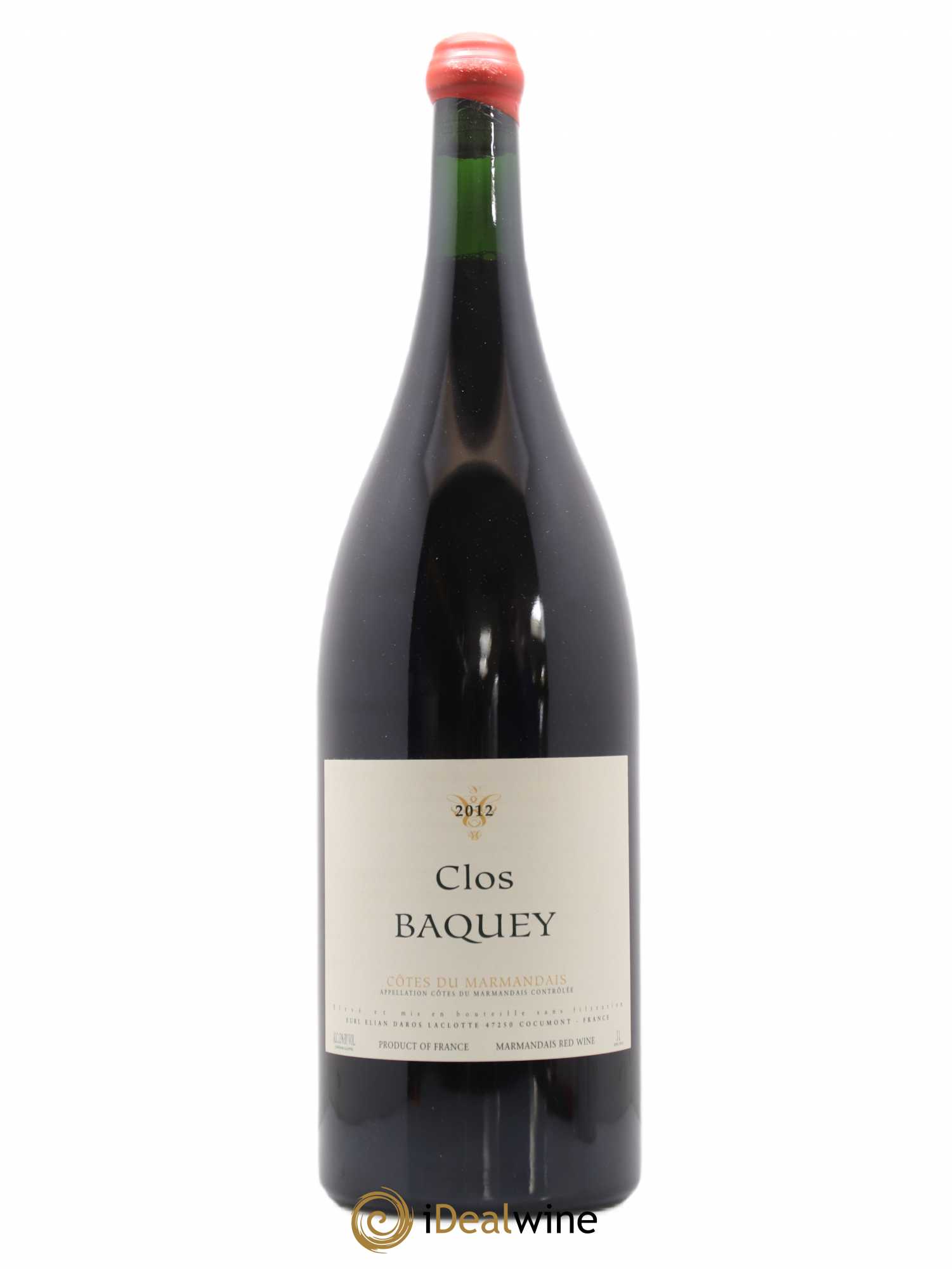 Côtes du Marmandais Clos Baquey Elian Da Ros (Domaine) 2012 - Lot de 1 double magnum - 0