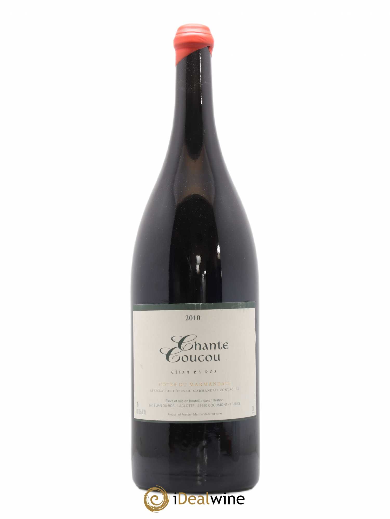 Côtes du Marmandais Chante Coucou Elian Da Ros (Domaine) 2010 - Lot de 1 double magnum - 0